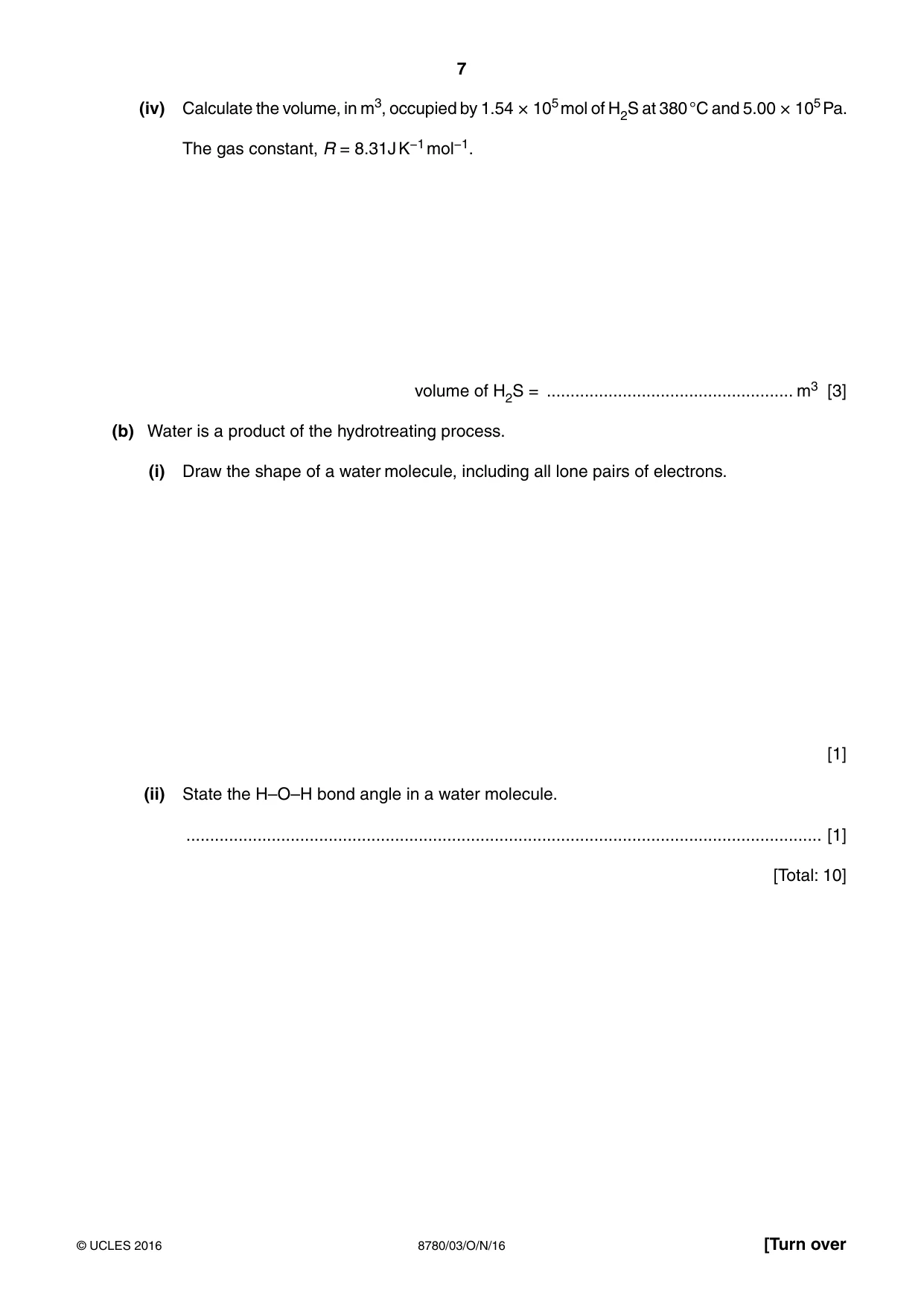 Cambridge A Level Physical Science 8780 2016 Oct/Nov Paper 3 · Variant 1 question paper, page 7 of 16