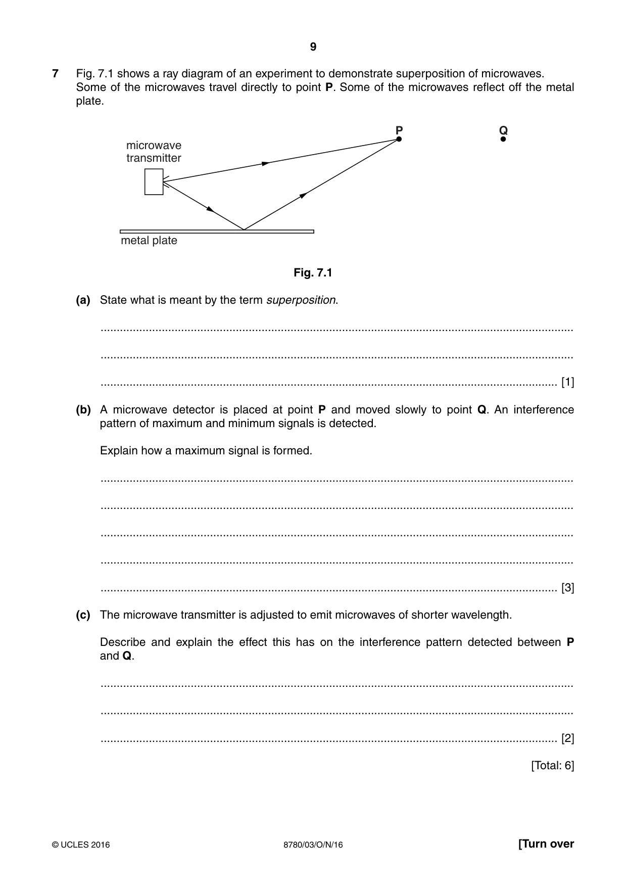 Cambridge A Level Physical Science 8780 2016 Oct/Nov Paper 3 · Variant 1 question paper, page 9 of 16