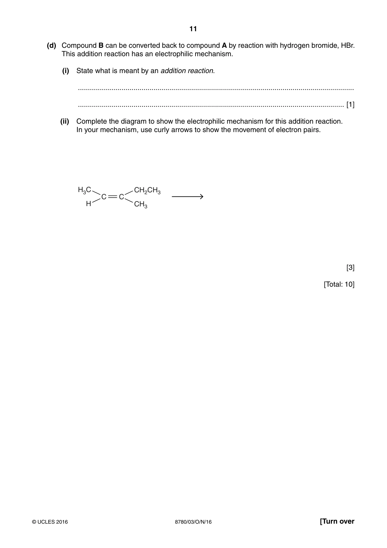 Cambridge A Level Physical Science 8780 2016 Oct/Nov Paper 3 · Variant 1 question paper, page 11 of 16