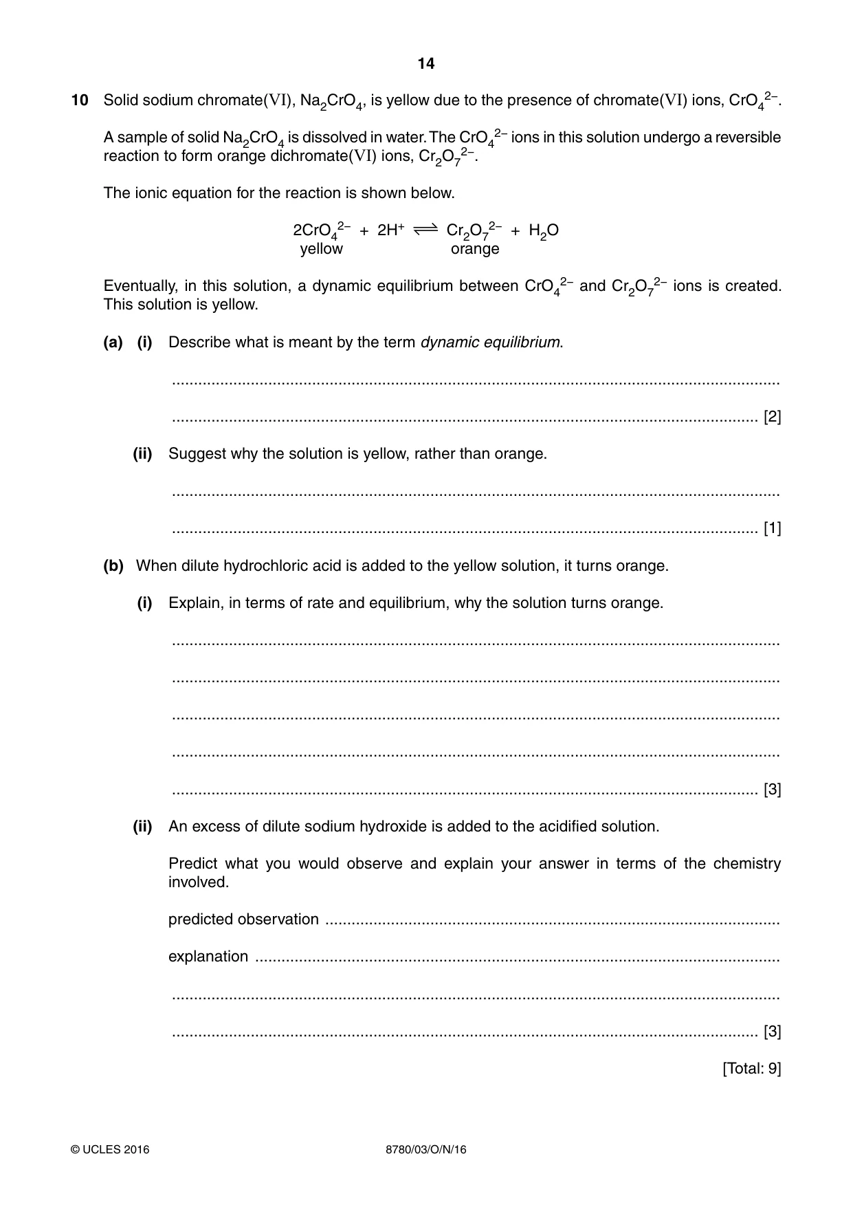 Cambridge A Level Physical Science 8780 2016 Oct/Nov Paper 3 · Variant 1 question paper, page 14 of 16