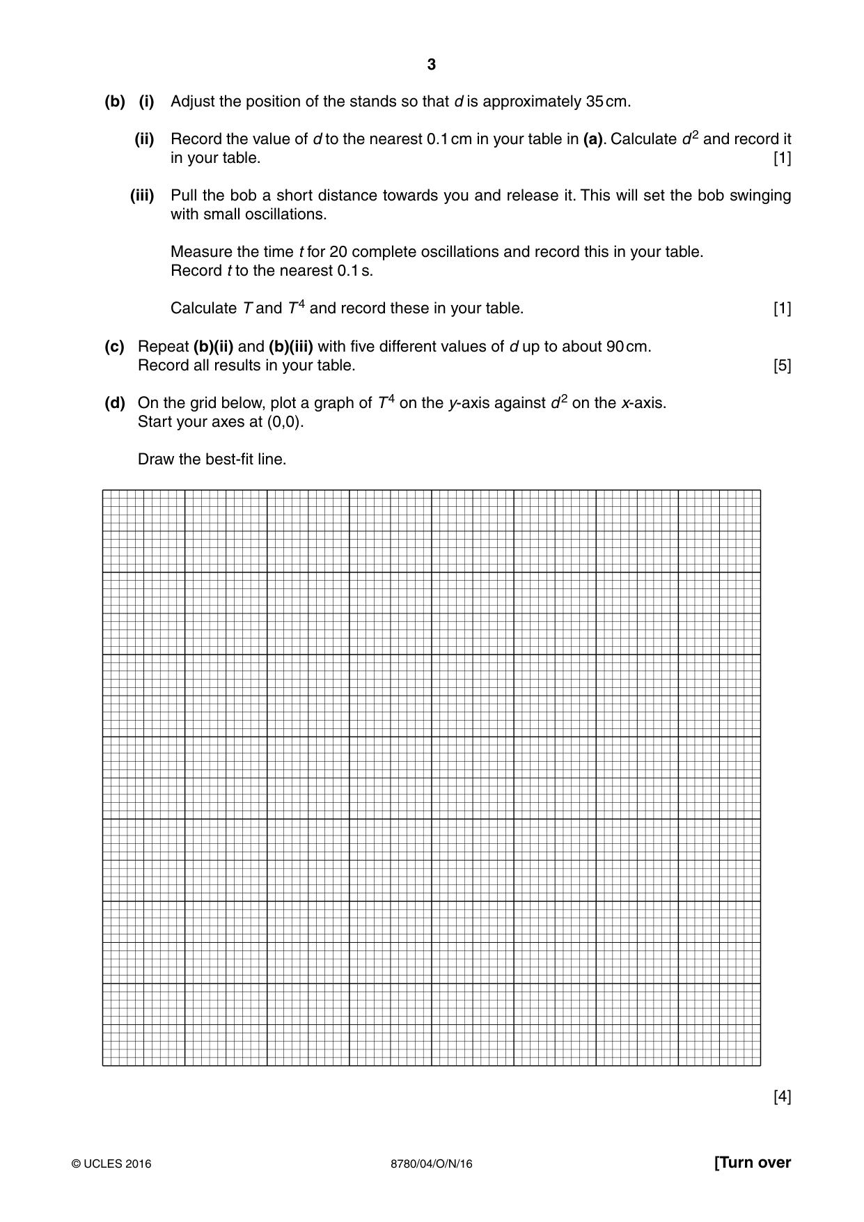 Cambridge A Level Physical Science 8780 2016 Oct/Nov Paper 4 · Variant 1 question paper, page 3 of 12