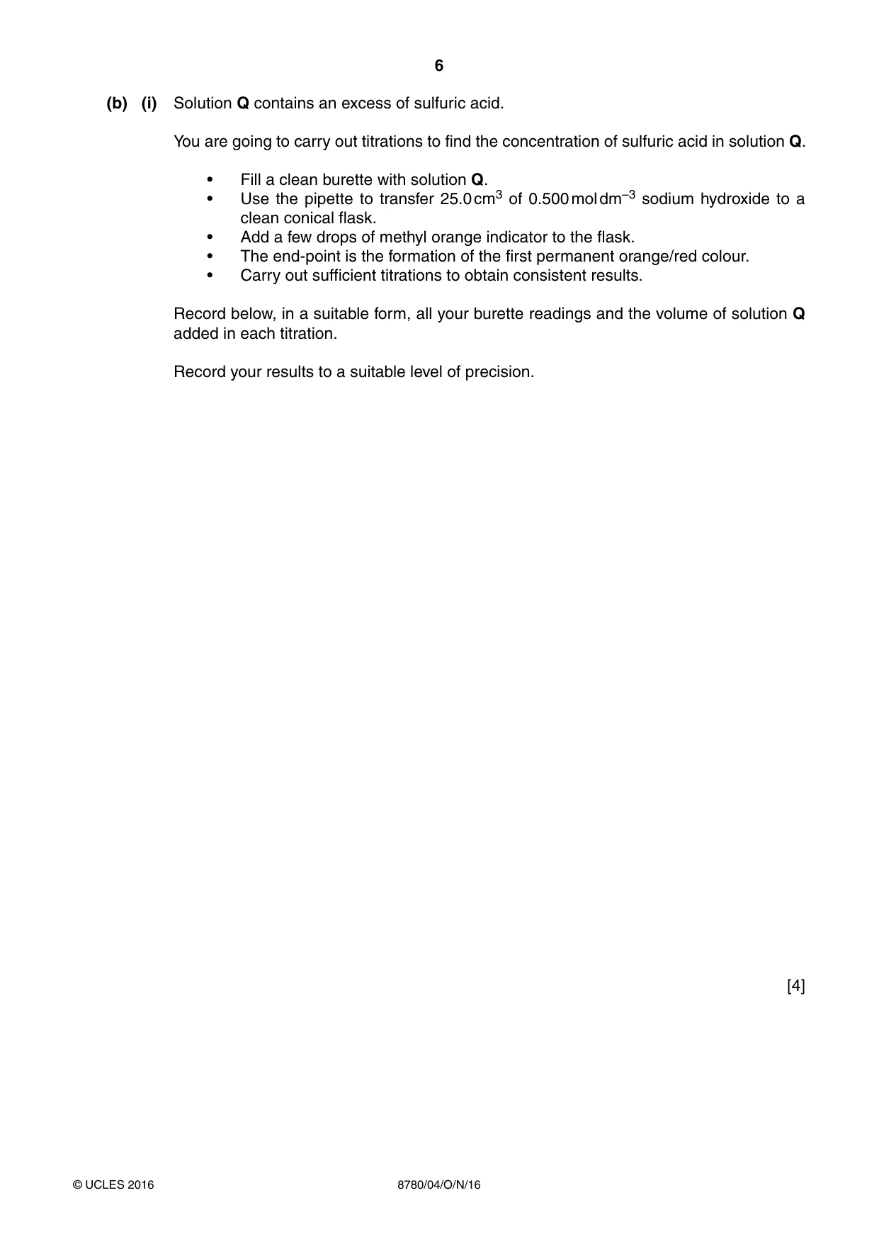 Cambridge A Level Physical Science 8780 2016 Oct/Nov Paper 4 · Variant 1 question paper, page 6 of 12