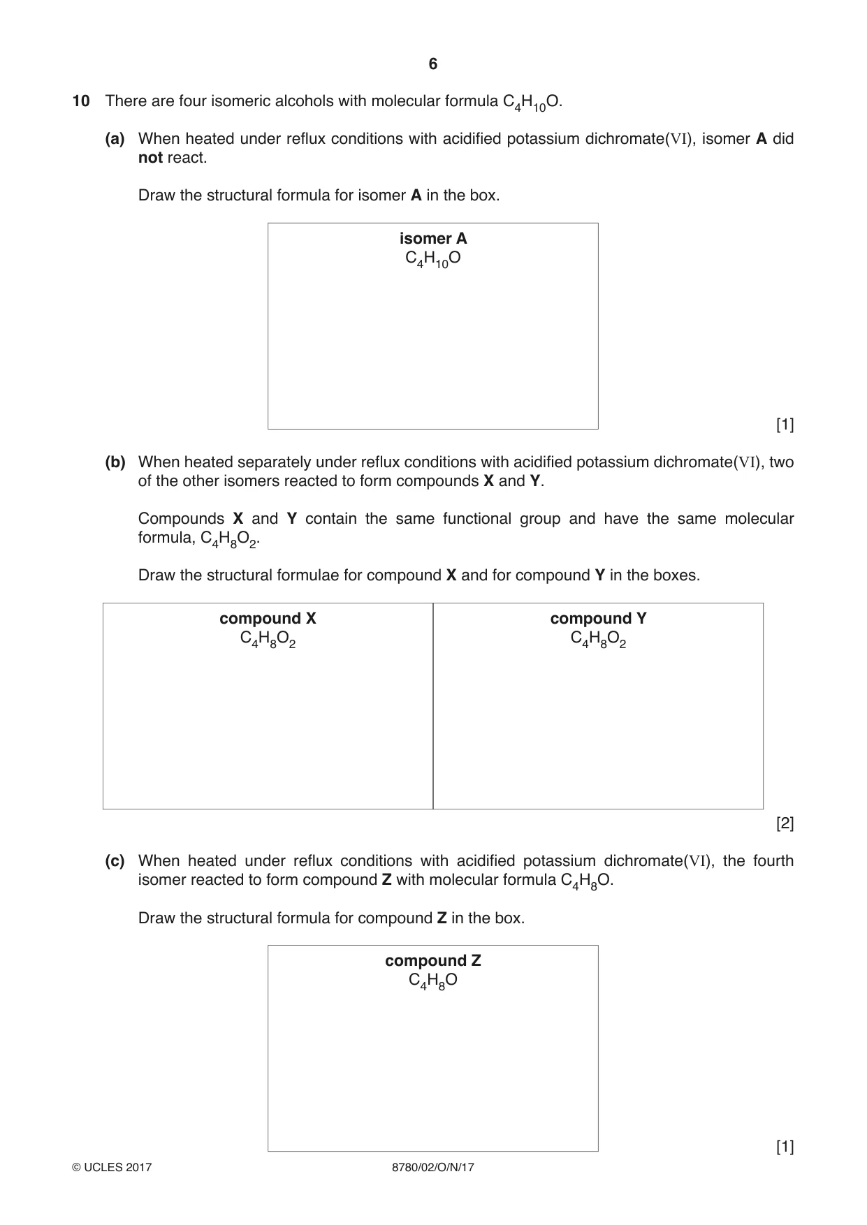 Cambridge A Level Physical Science 8780 2017 Oct/Nov Paper 2 · Variant 1 question paper, page 6 of 8