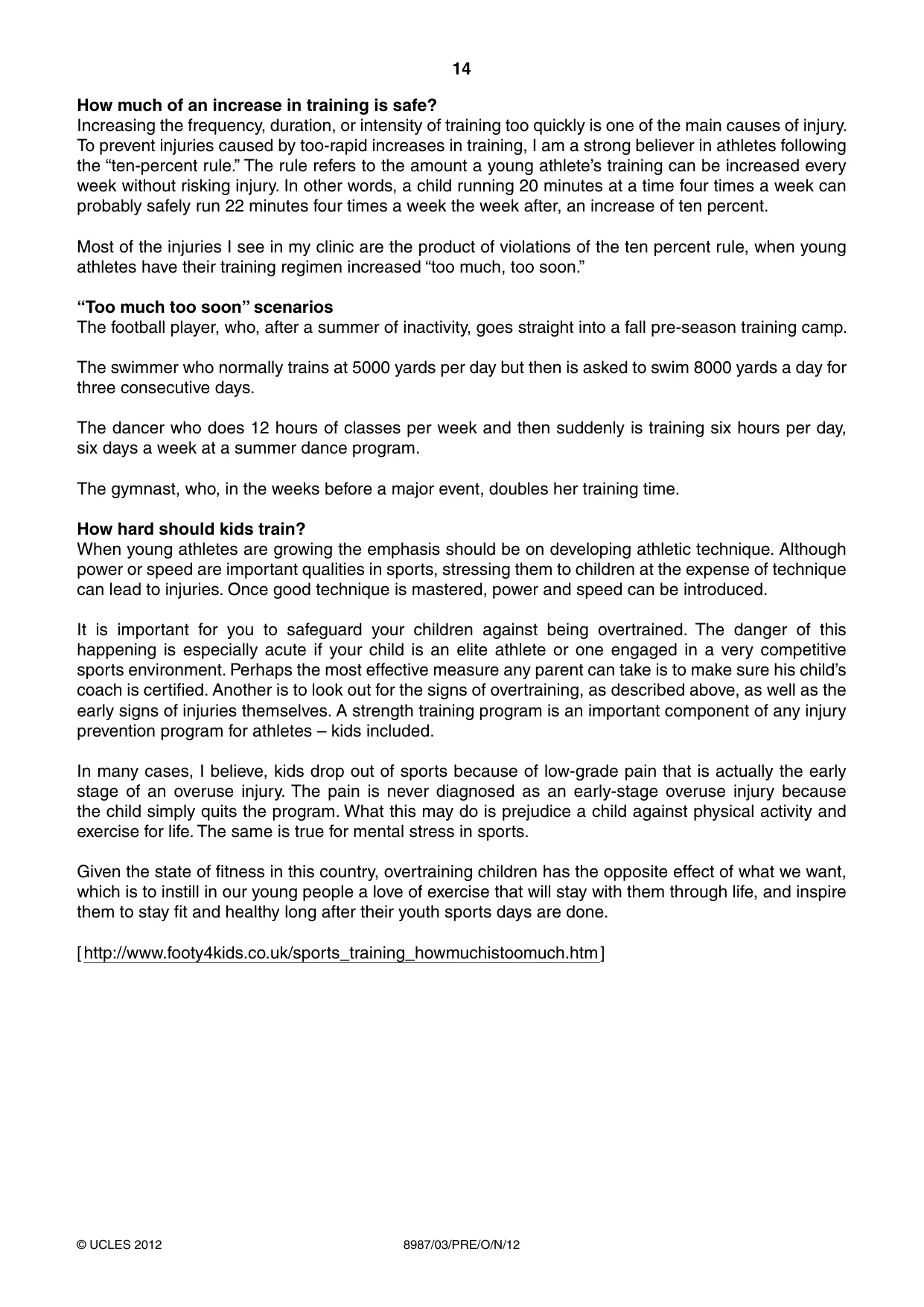 Cambridge A Level Global Perspectives (AS Level only, until Nov 2015) 8987 2012 Oct/Nov Paper 3 · Variant 1 question paper, page 14 of 16