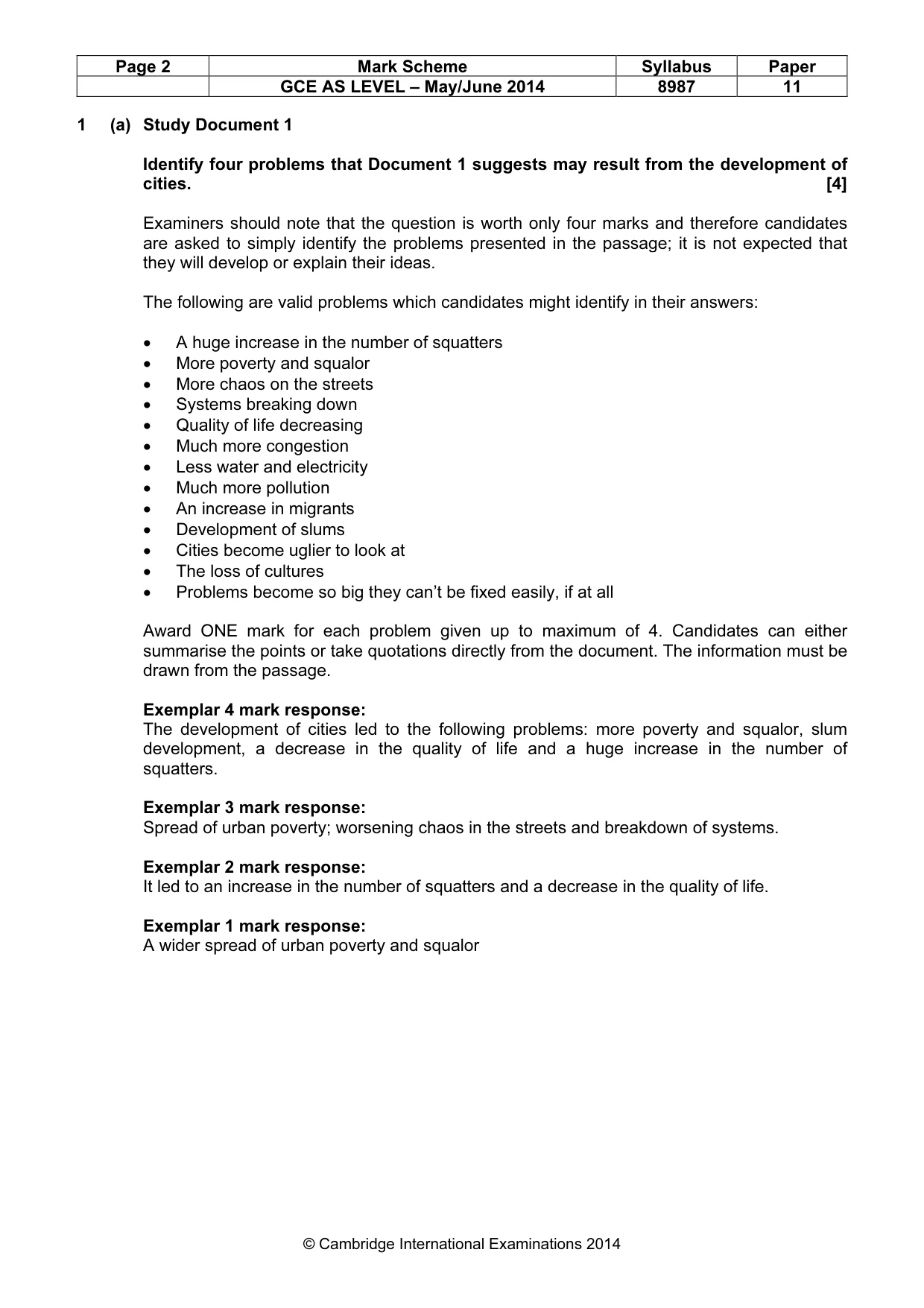 Mark scheme, page 2 of 8