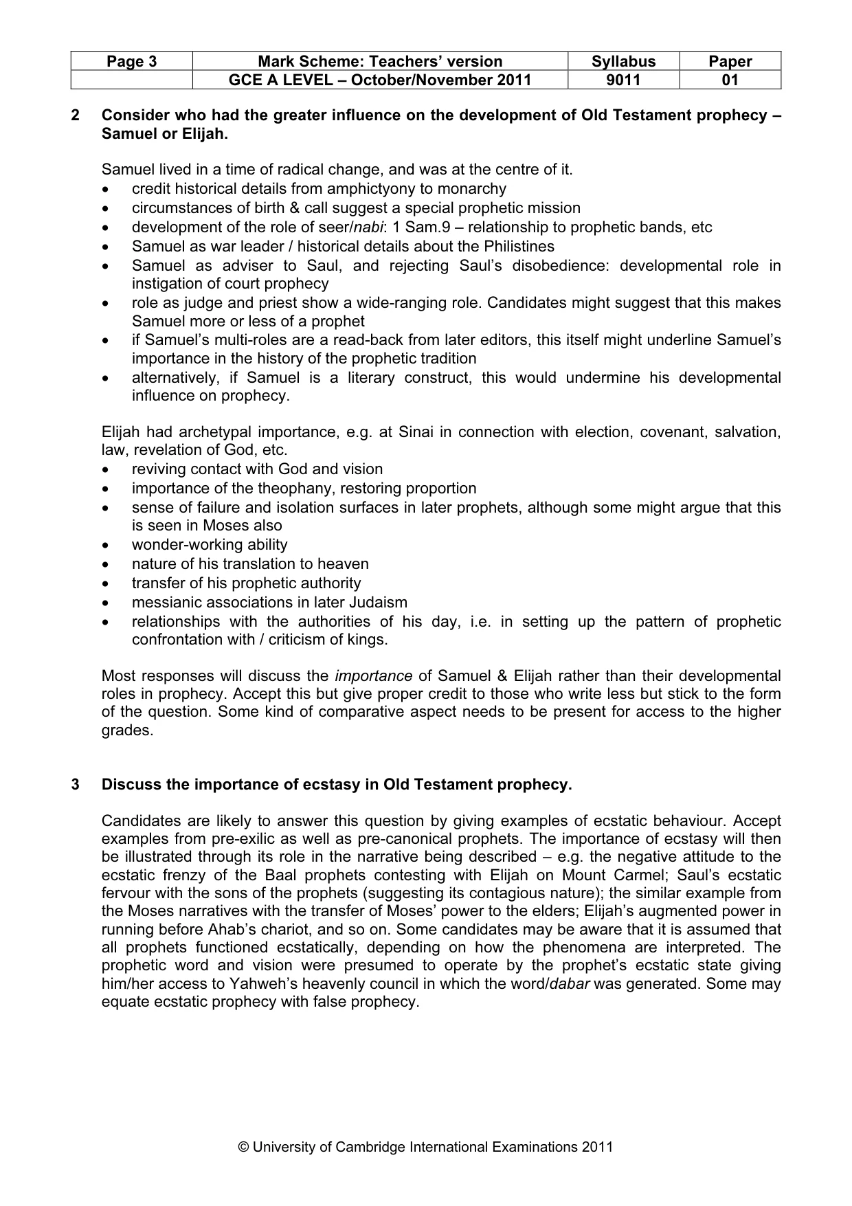 Mark scheme, page 3 of 12