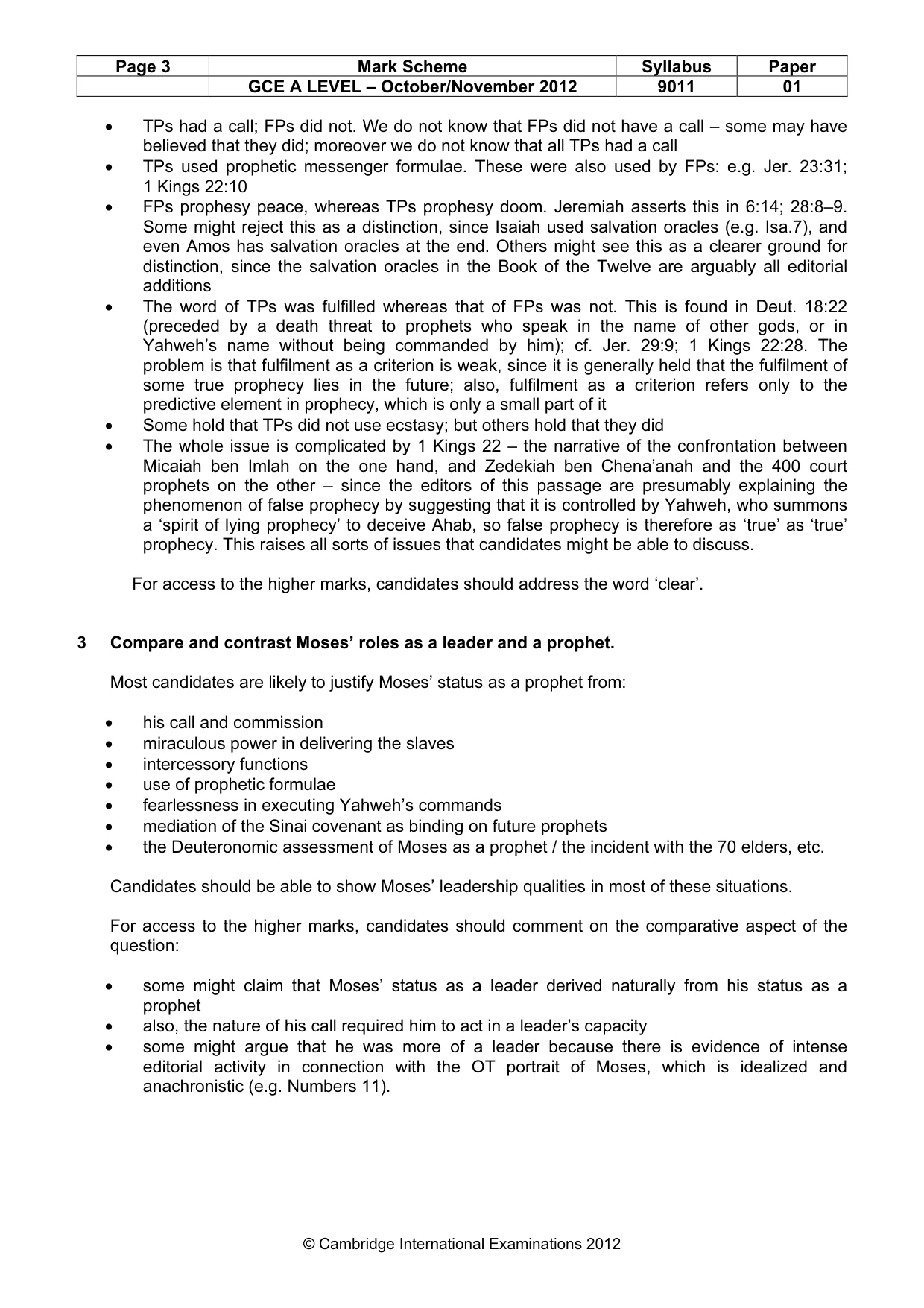 Mark scheme, page 3 of 16