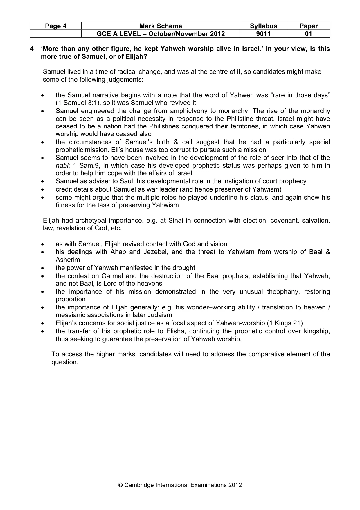 Mark scheme, page 4 of 16