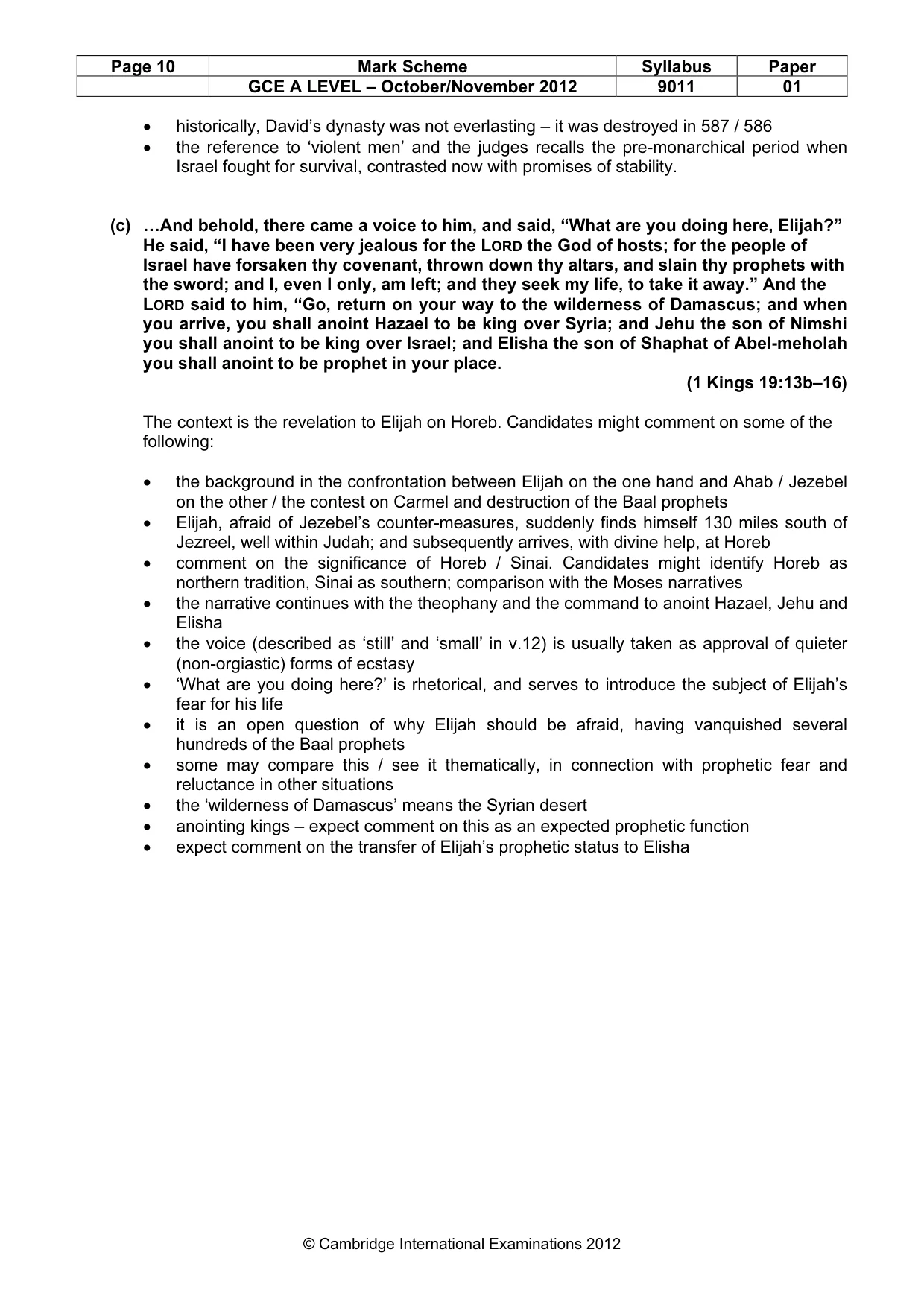 Mark scheme, page 10 of 16