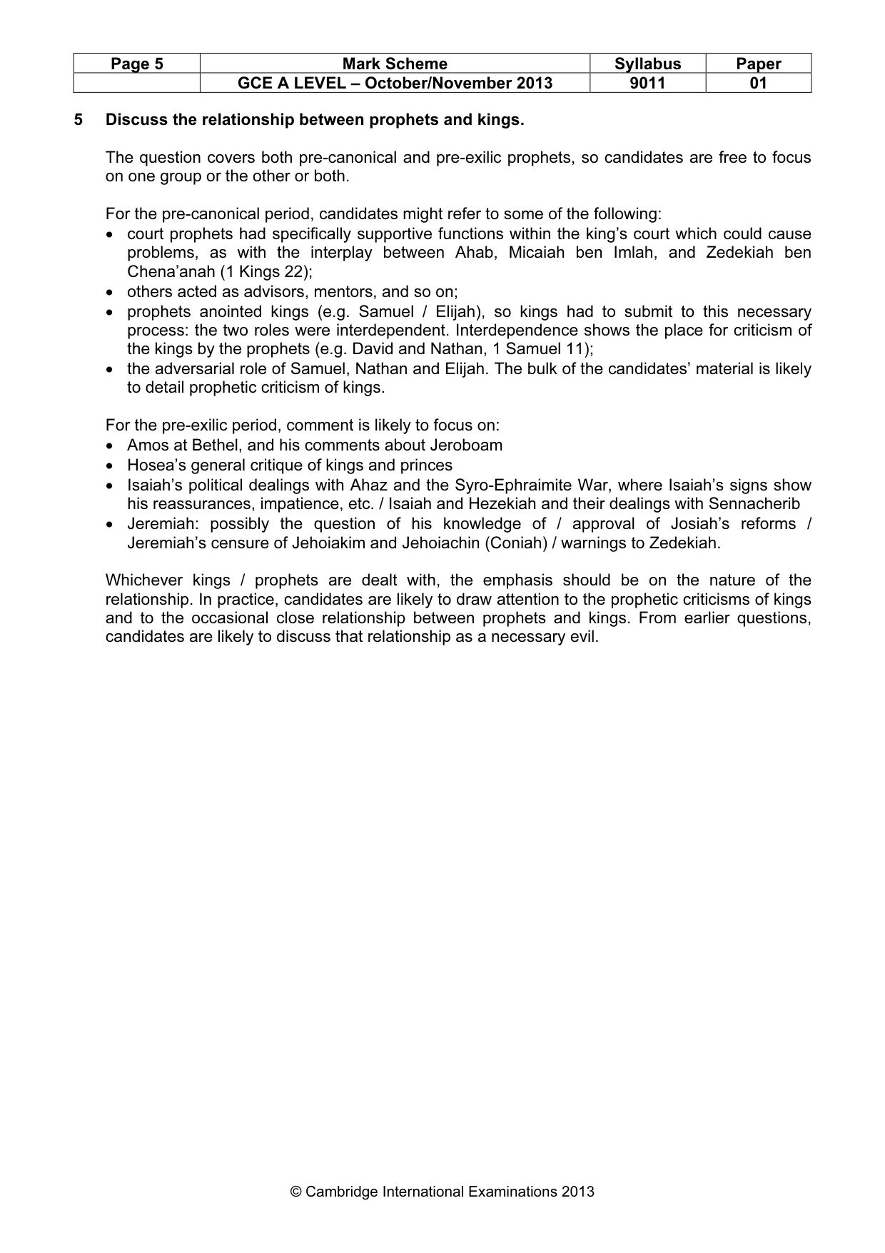 Mark scheme, page 5 of 15