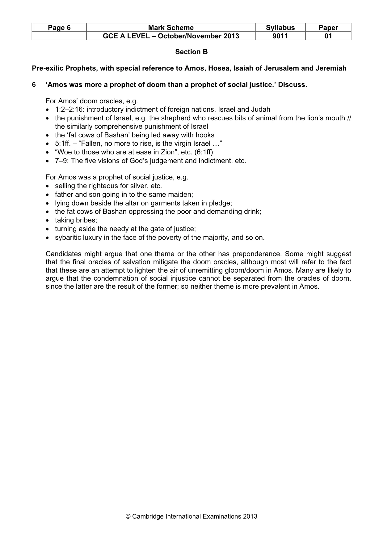 Mark scheme, page 6 of 15