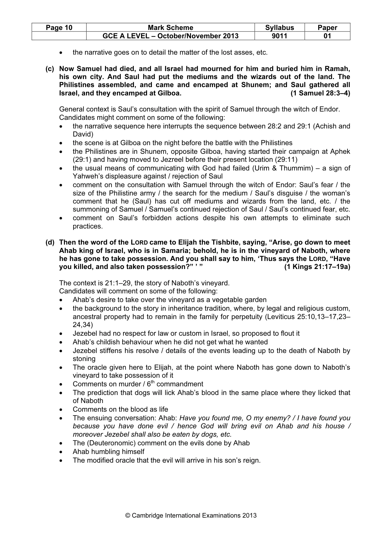 Mark scheme, page 10 of 15