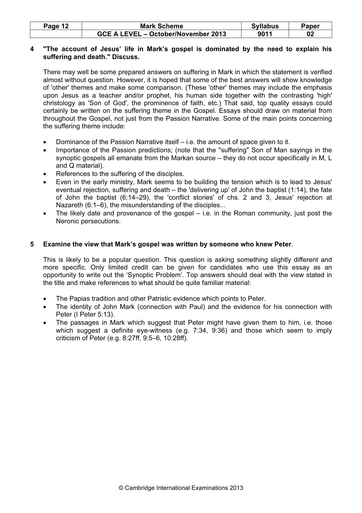 Mark scheme, page 12 of 17