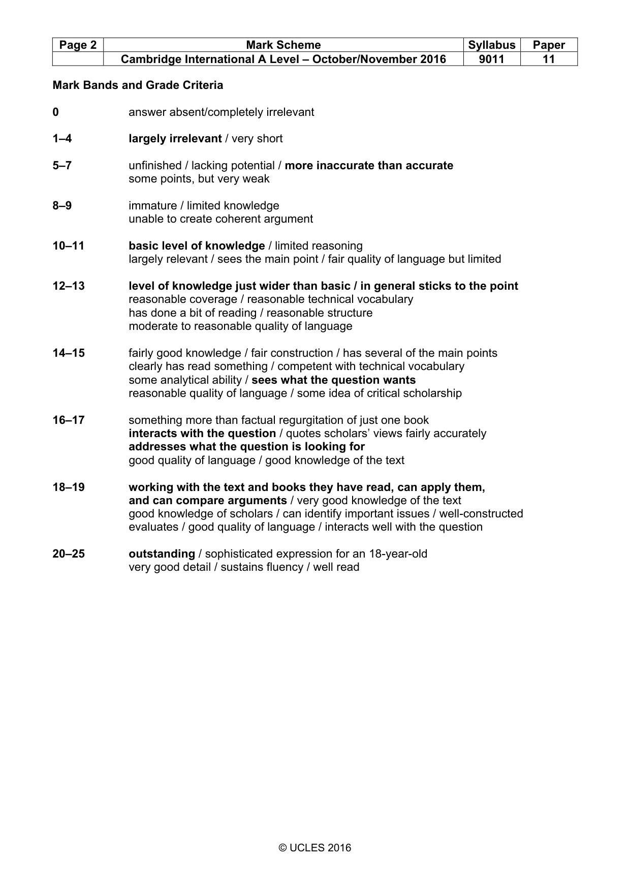 Mark scheme, page 2 of 18