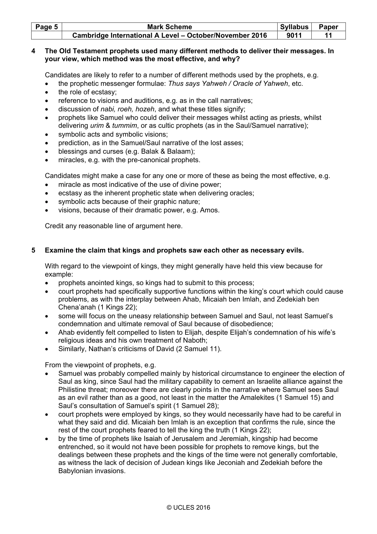 Mark scheme, page 5 of 18