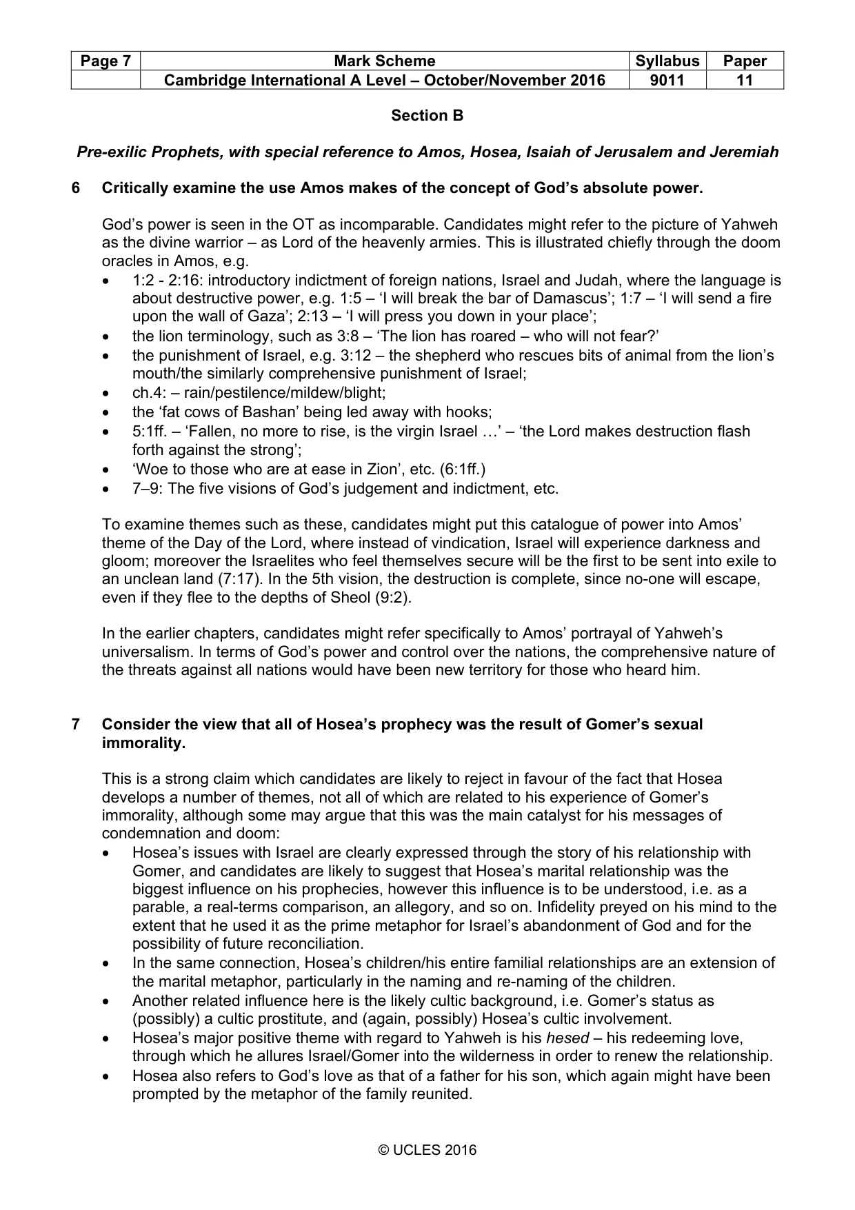 Mark scheme, page 7 of 18