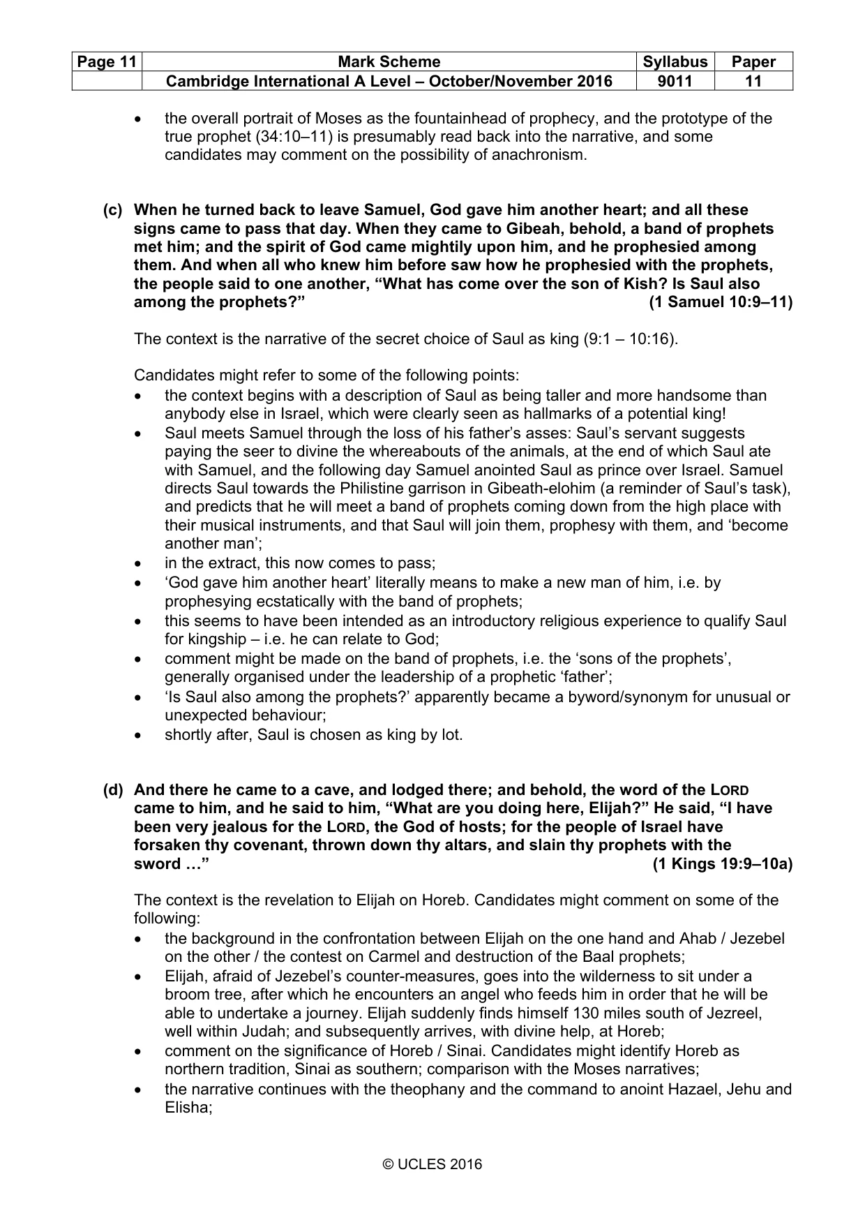 Mark scheme, page 11 of 18