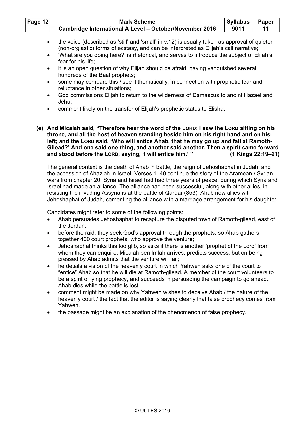 Mark scheme, page 12 of 18