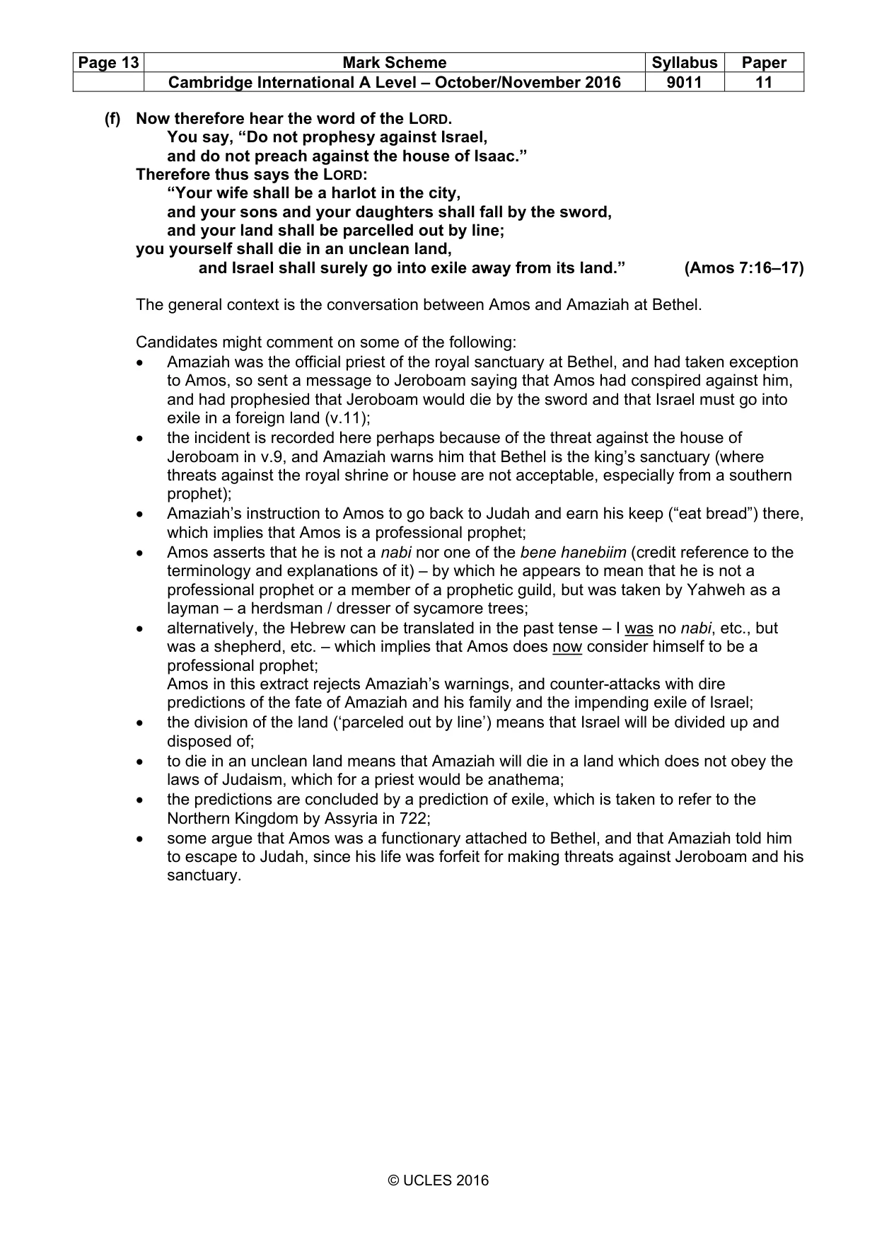 Mark scheme, page 13 of 18