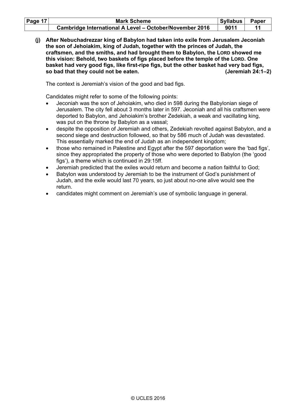Mark scheme, page 17 of 18