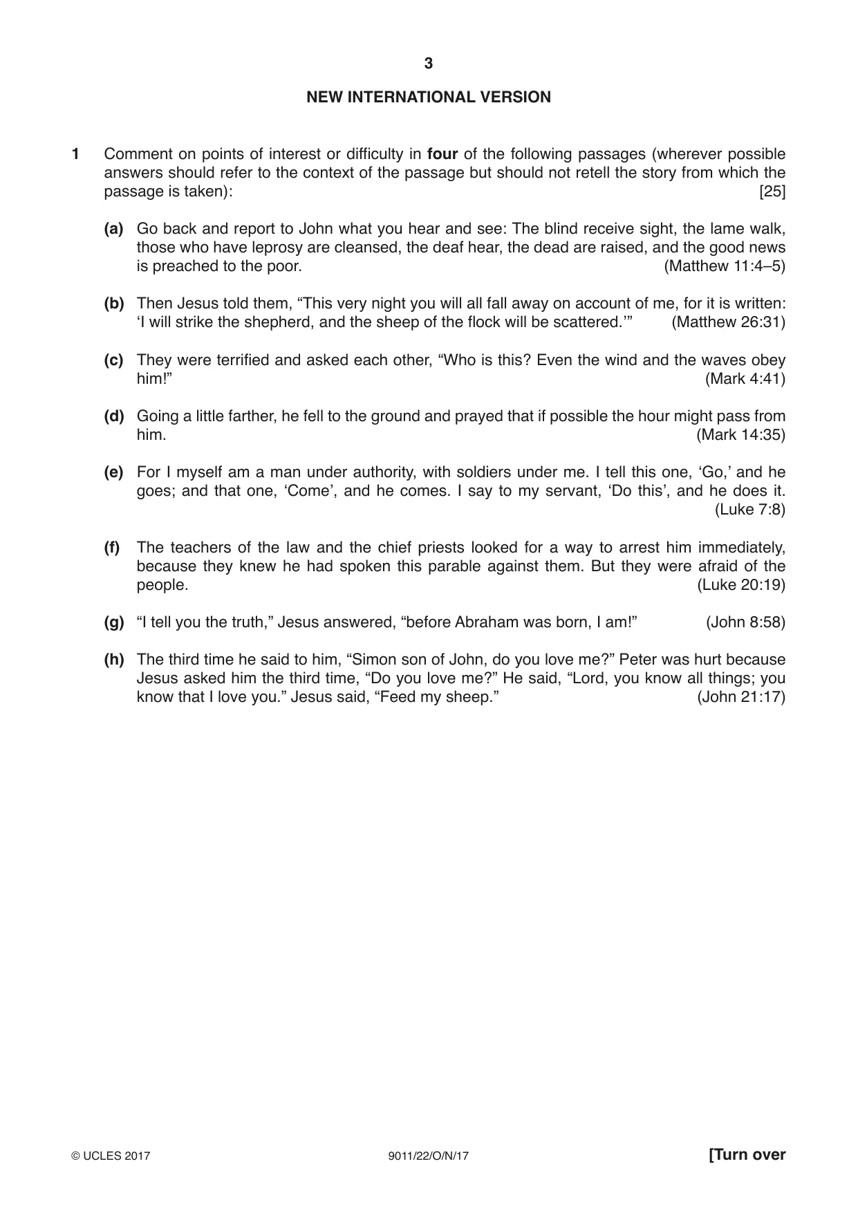Cambridge A Level Divinity 9011 2017 Oct/Nov Paper 2 · Variant 2 question paper, page 3 of 4