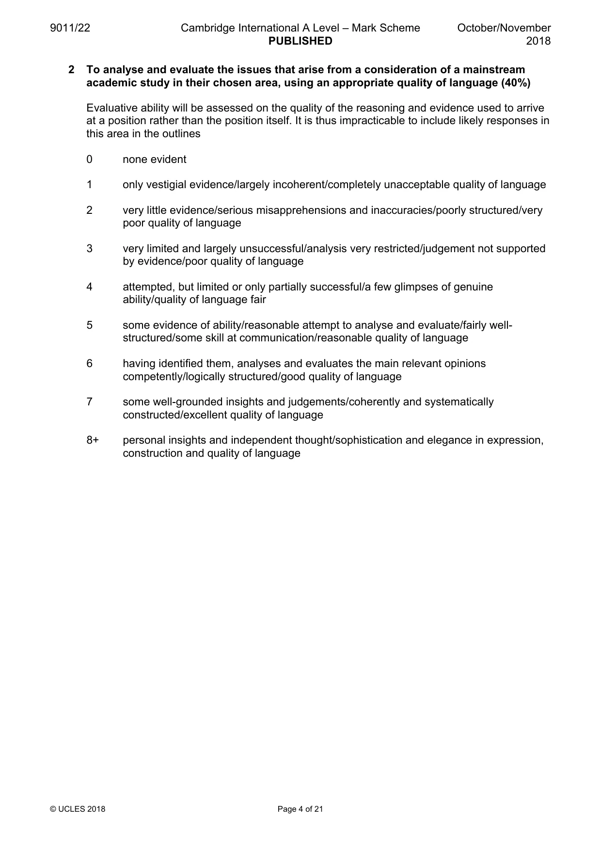 Mark scheme, page 4 of 21