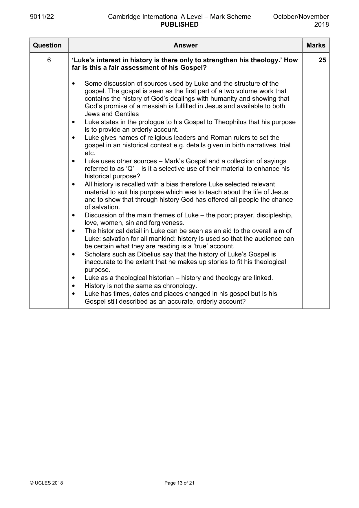 Mark scheme, page 13 of 21