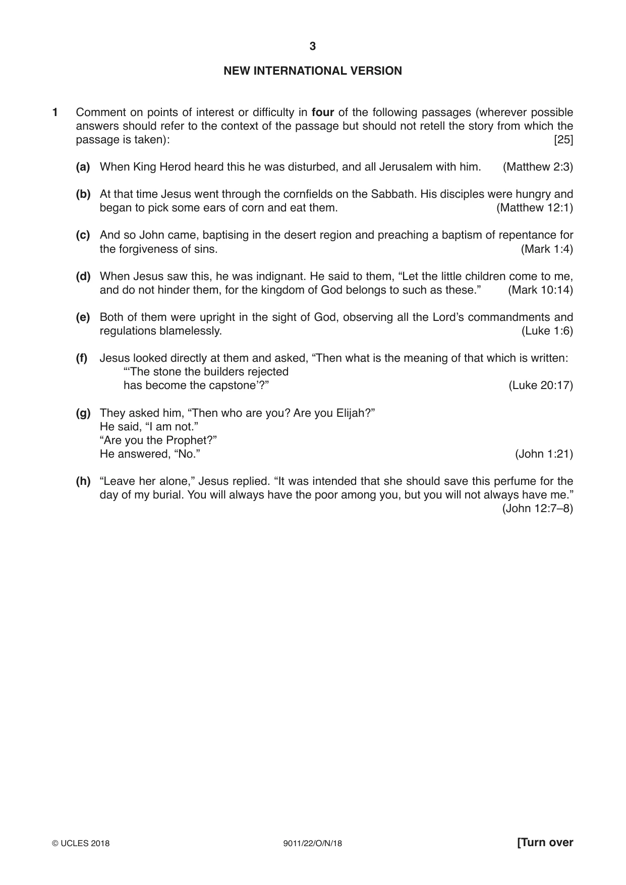 Cambridge A Level Divinity 9011 2018 Oct/Nov Paper 2 · Variant 2 question paper, page 3 of 4