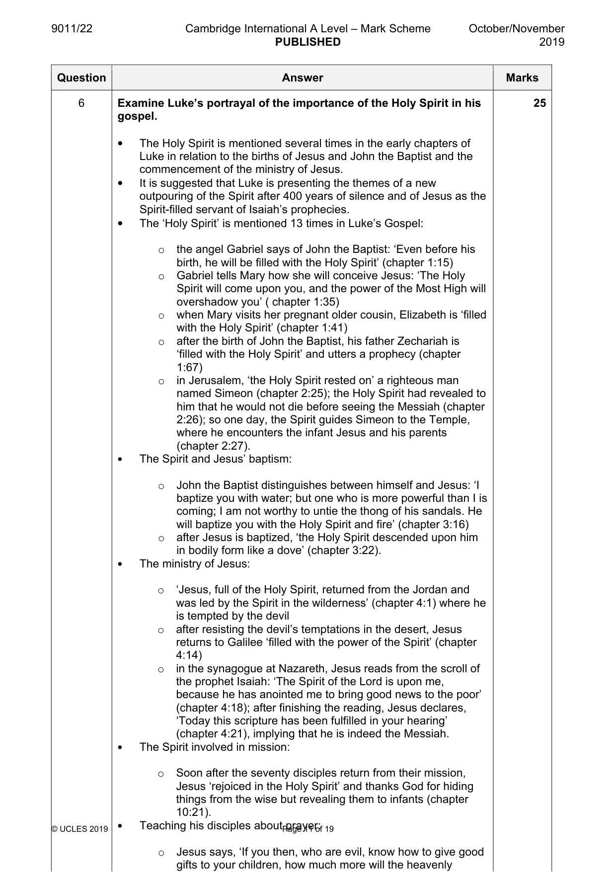 Mark scheme, page 11 of 19