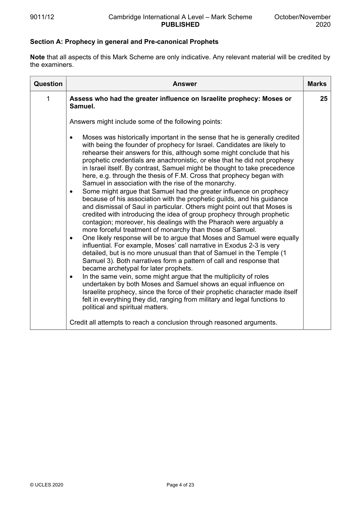 Mark scheme, page 4 of 23