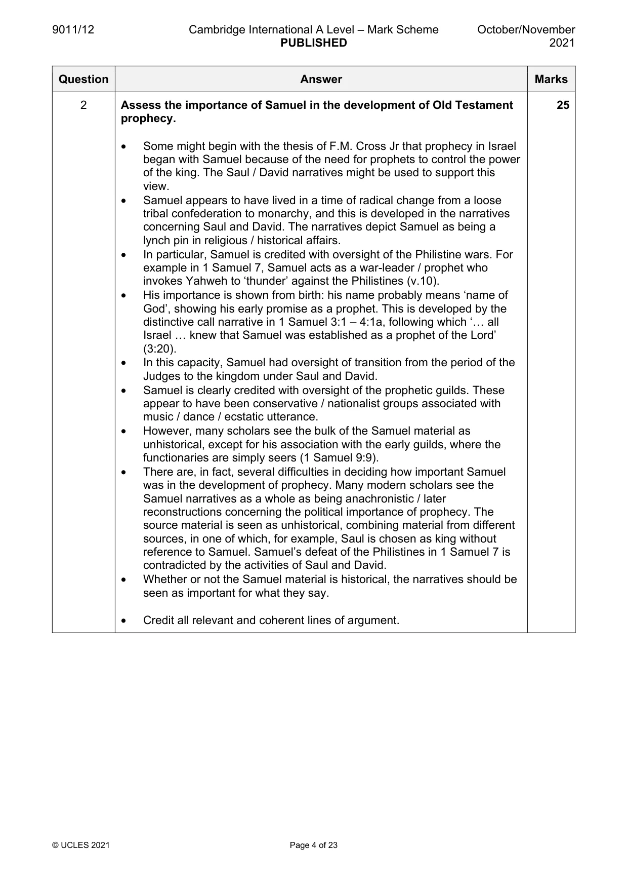 Mark scheme, page 4 of 23