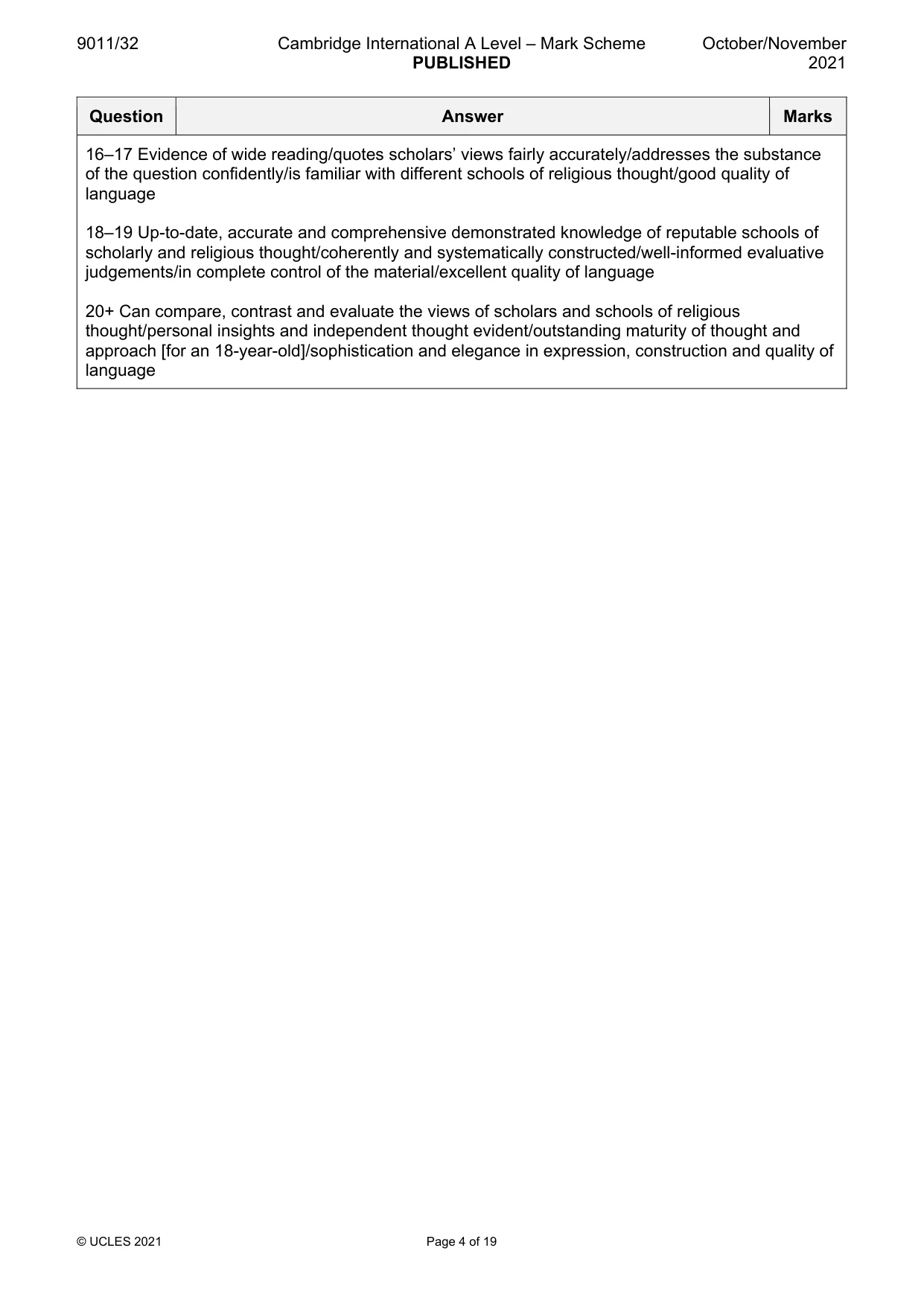 Mark scheme, page 4 of 19