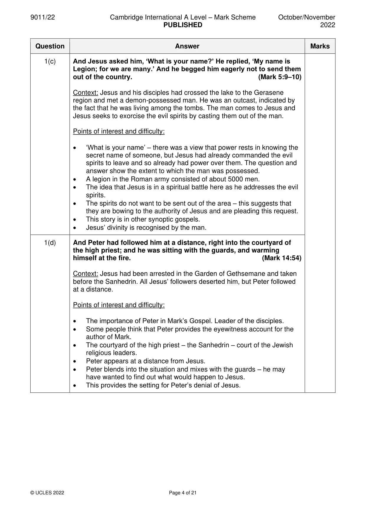 Mark scheme, page 4 of 21