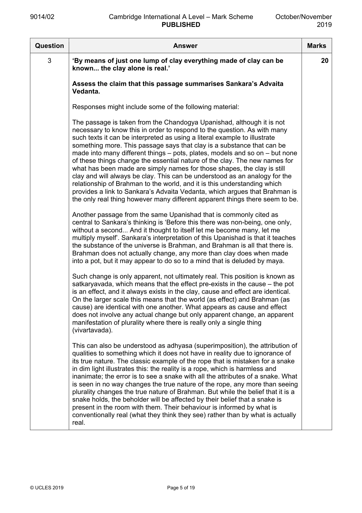Mark scheme, page 5 of 19
