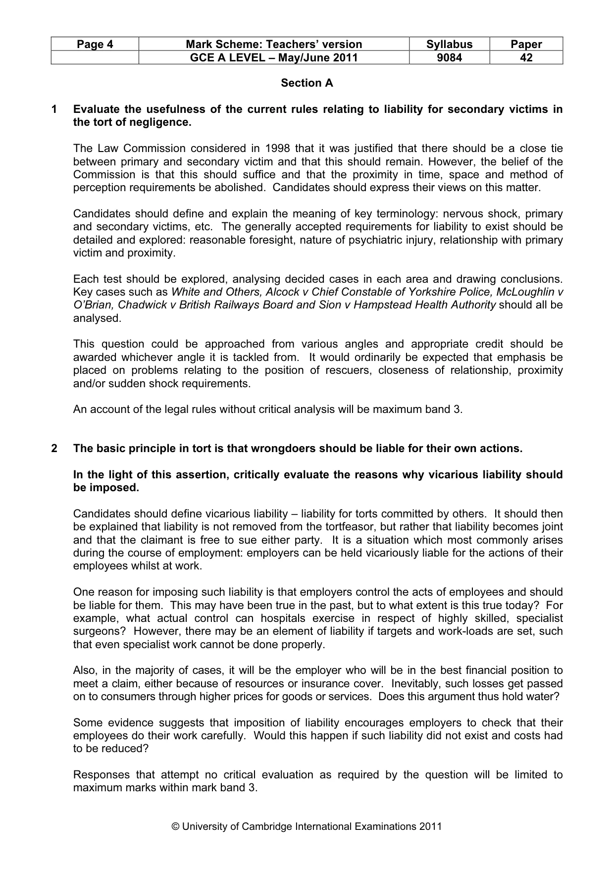Mark scheme, page 4 of 7