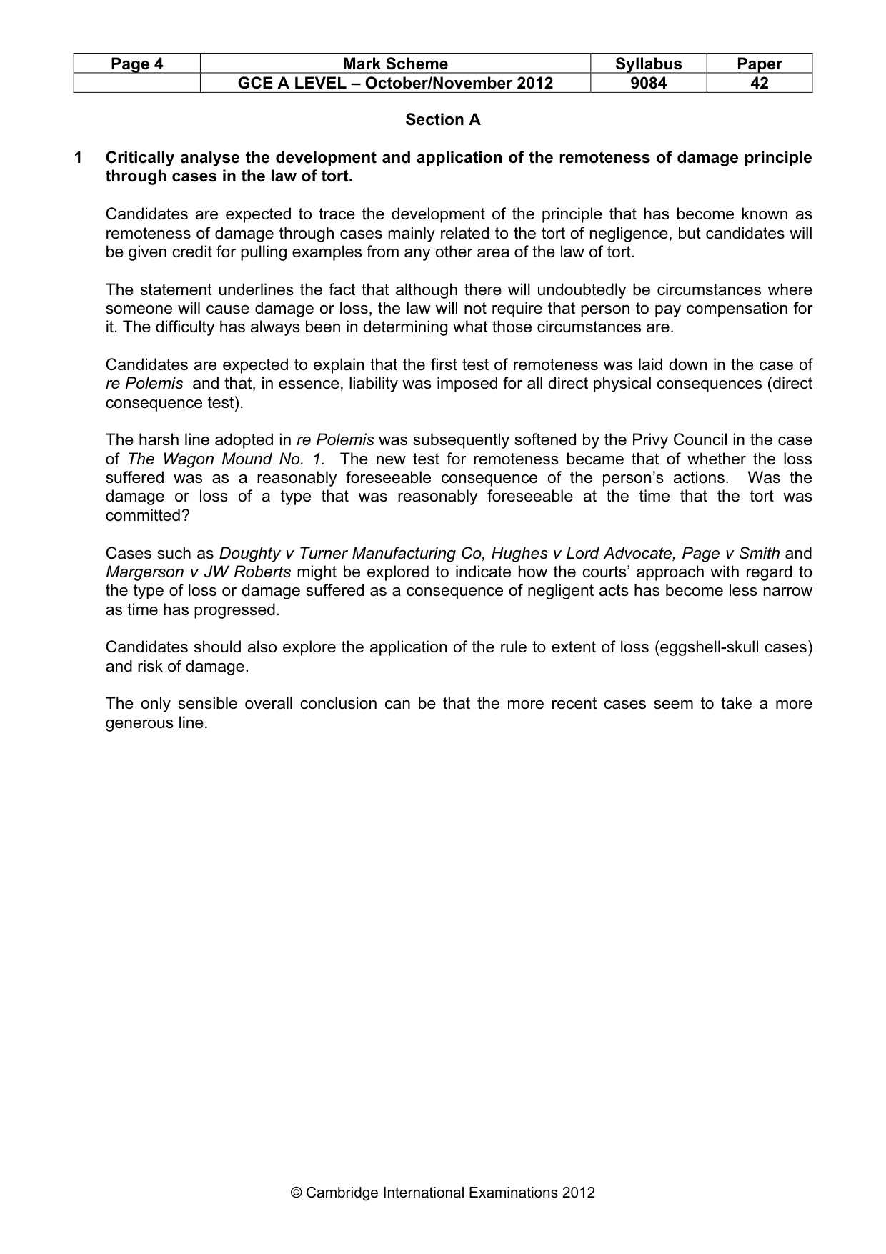 Mark scheme, page 4 of 7