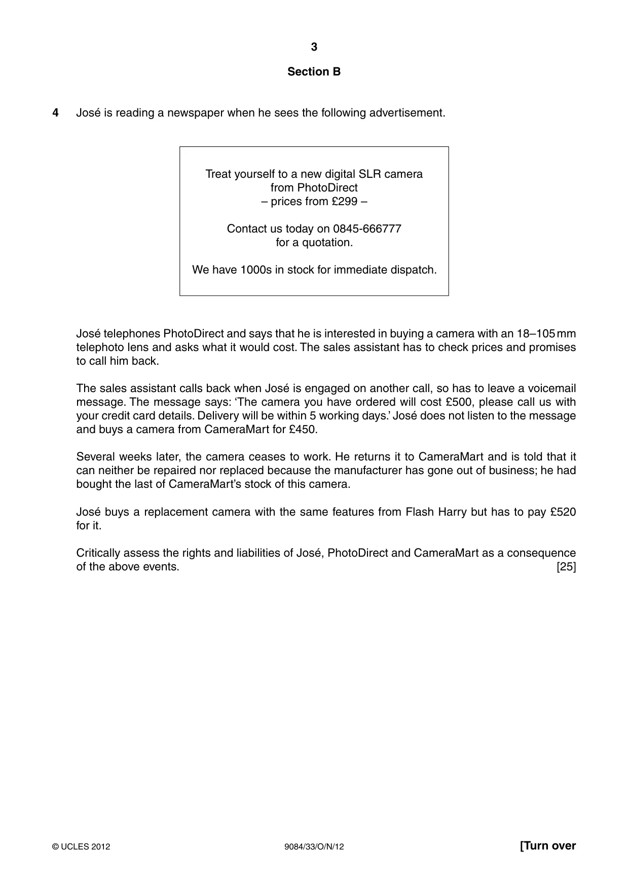 Cambridge A Level Law 9084 2012 Oct/Nov Paper 3 · Variant 3 question paper, page 3 of 4