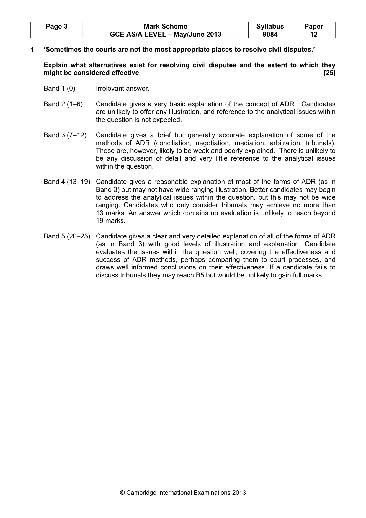 Mark scheme, page 3 of 7