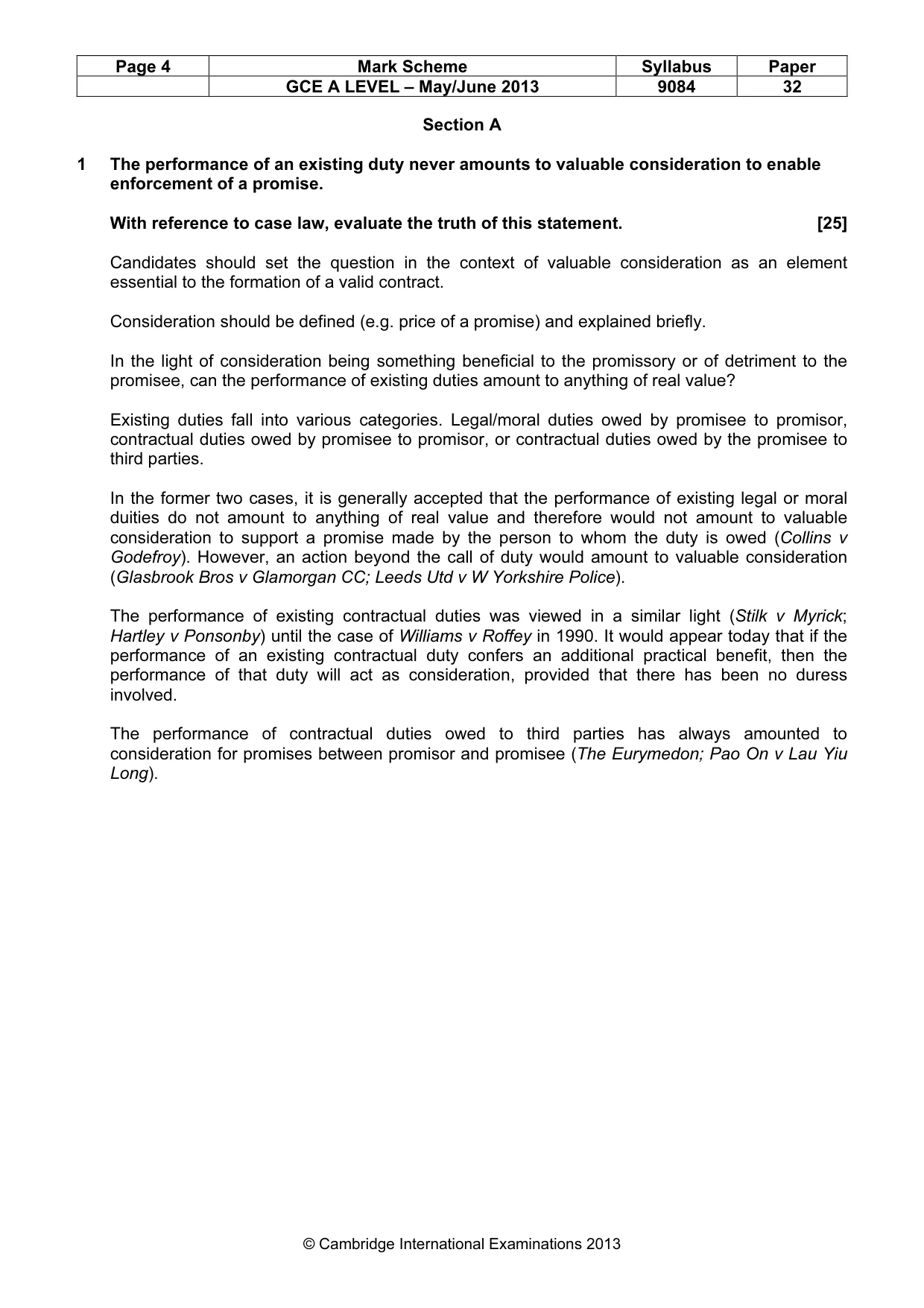 Mark scheme, page 4 of 9