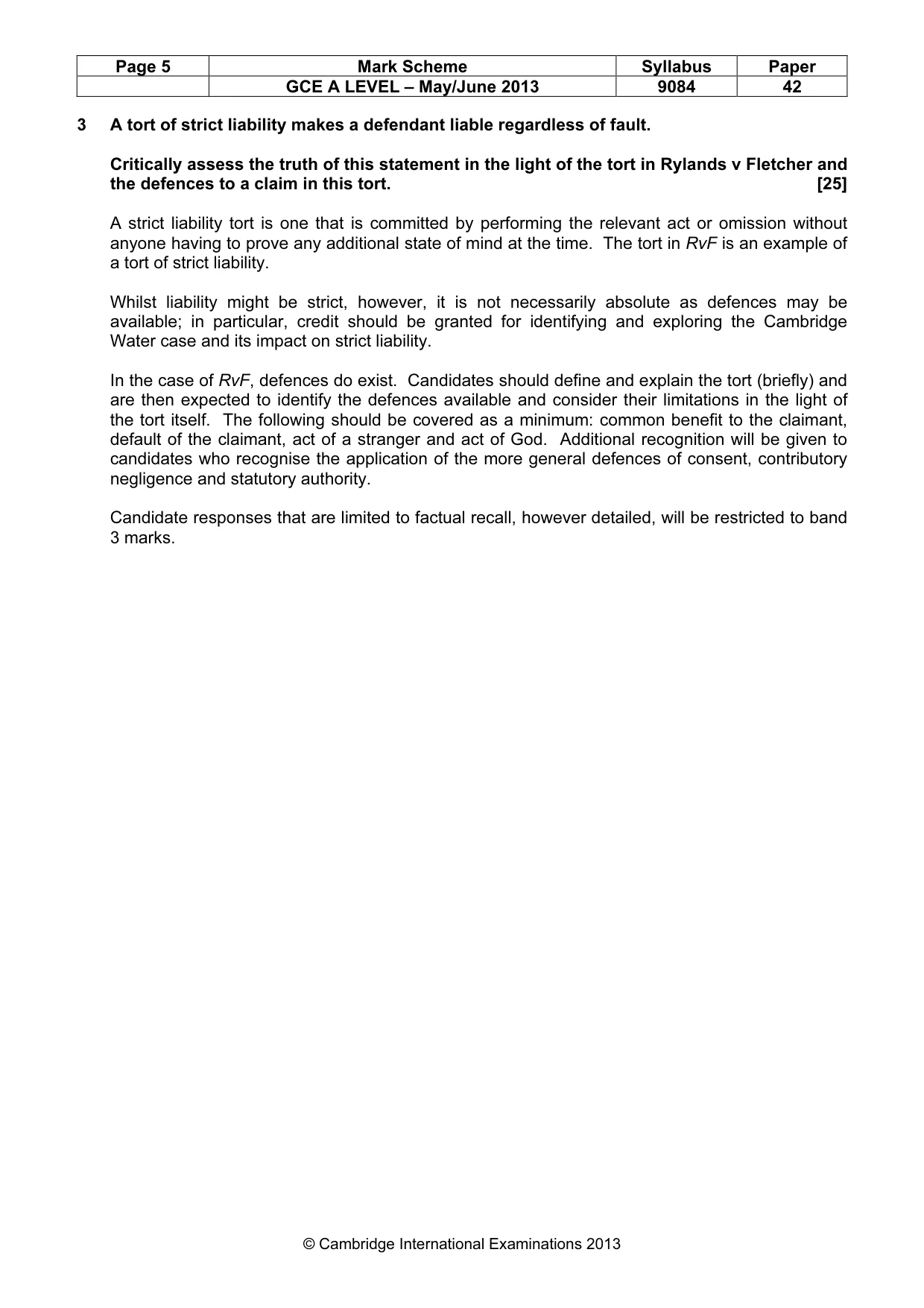 Mark scheme, page 5 of 8