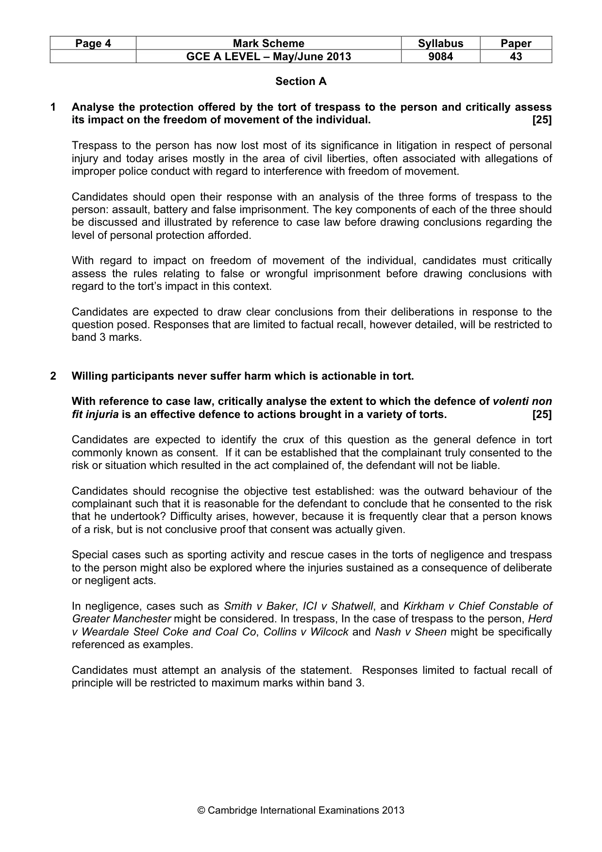 Mark scheme, page 4 of 8