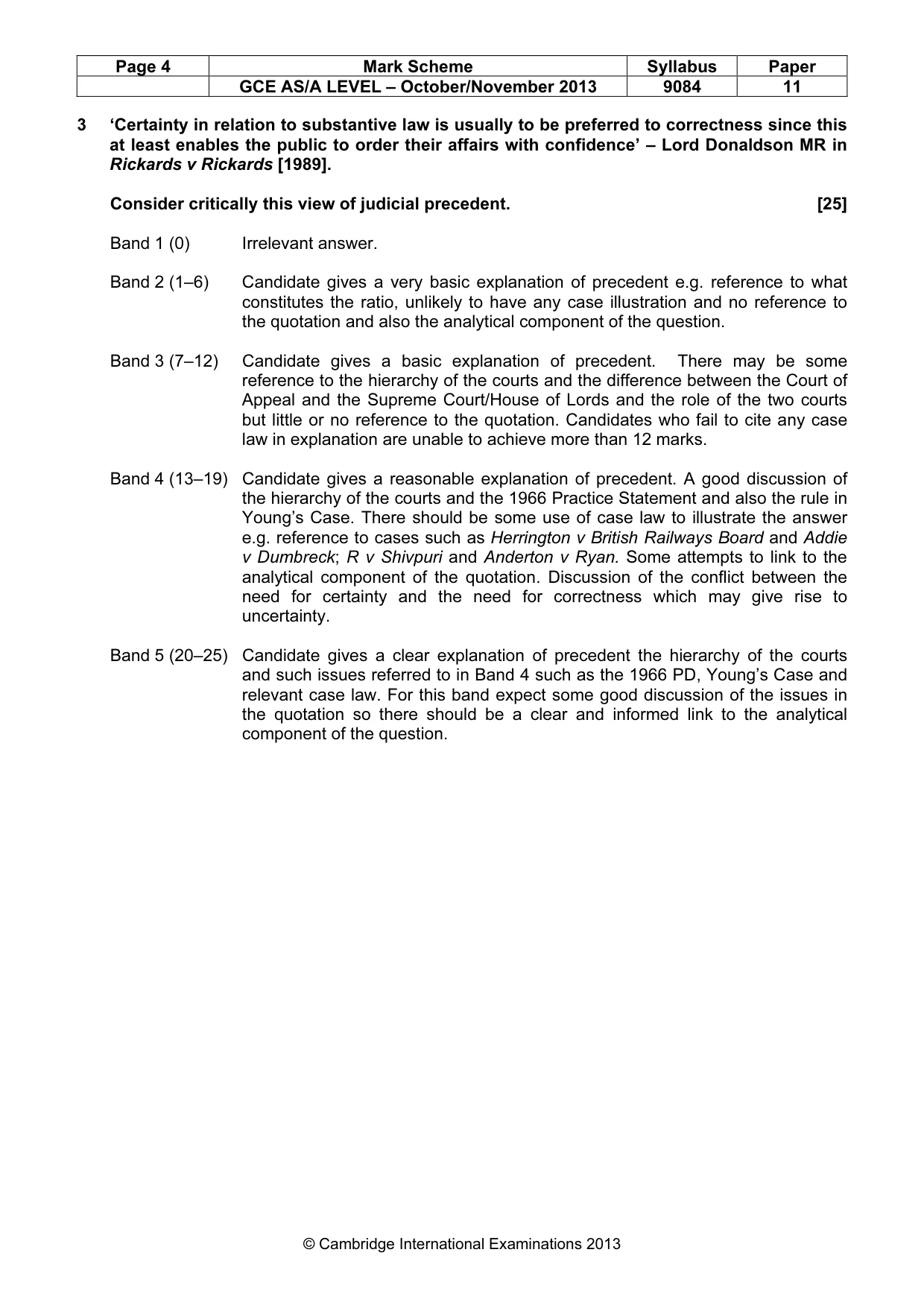 Mark scheme, page 4 of 7