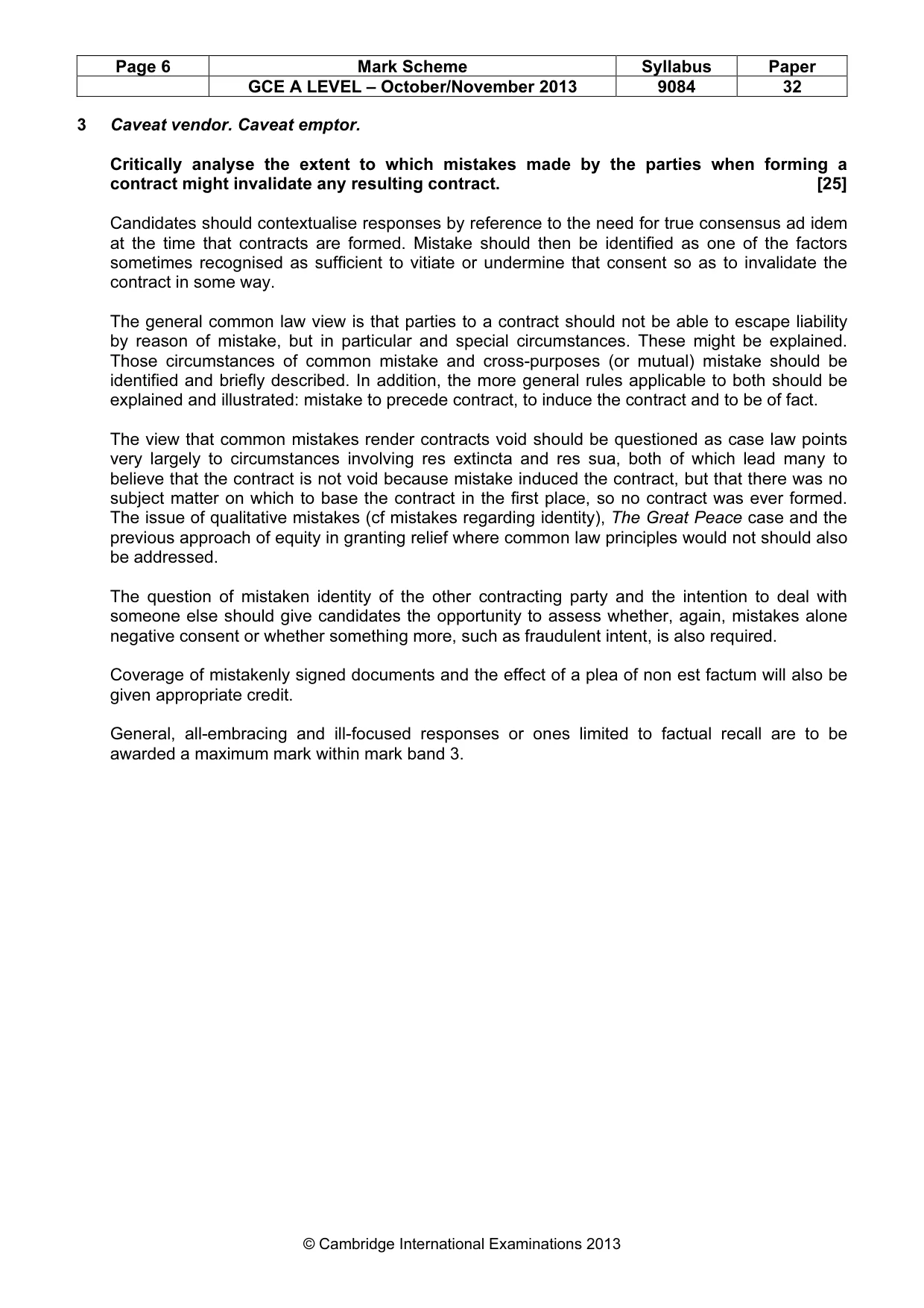 Mark scheme, page 6 of 9