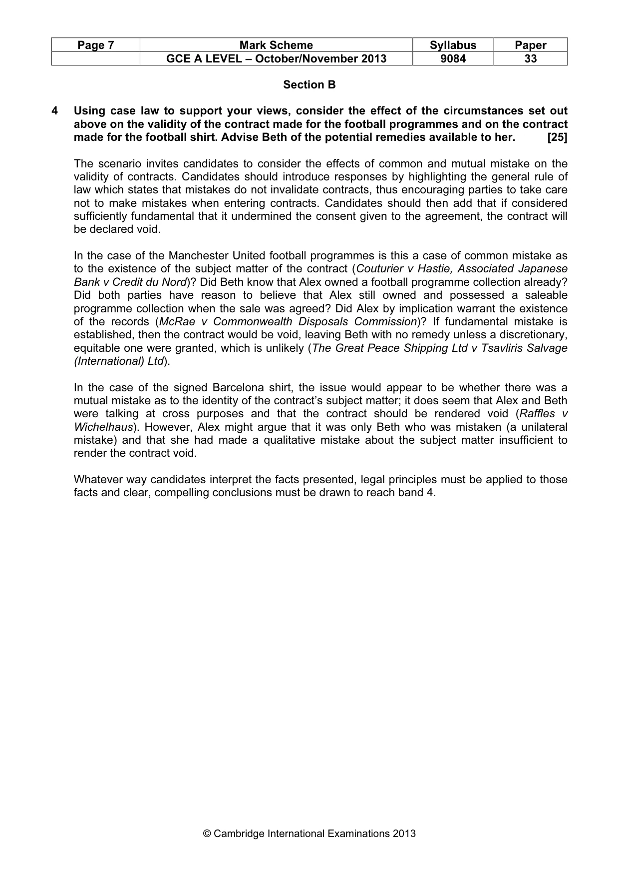 Mark scheme, page 7 of 9