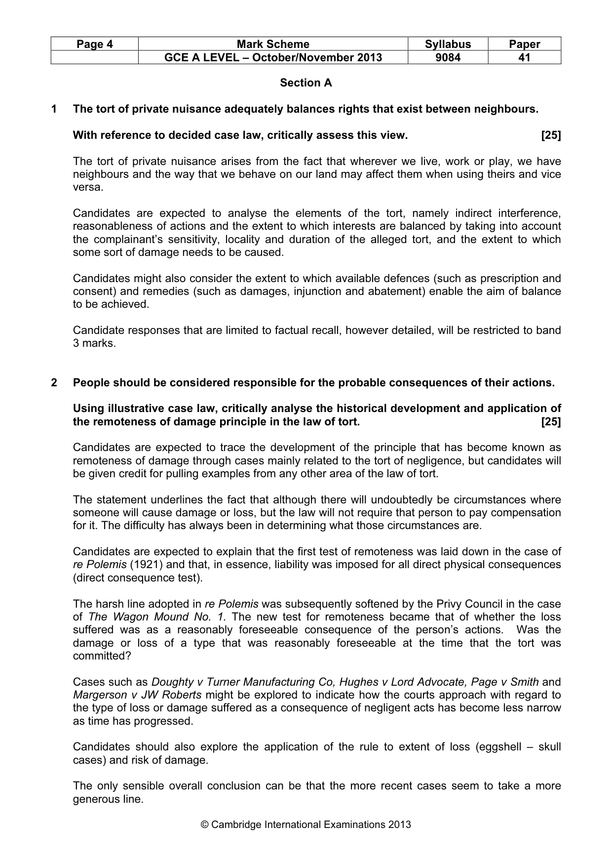 Mark scheme, page 4 of 7
