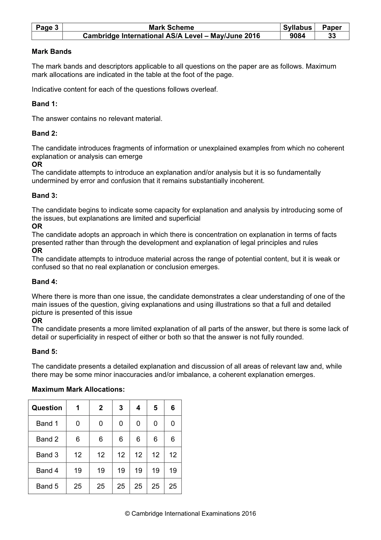 Mark scheme, page 3 of 7