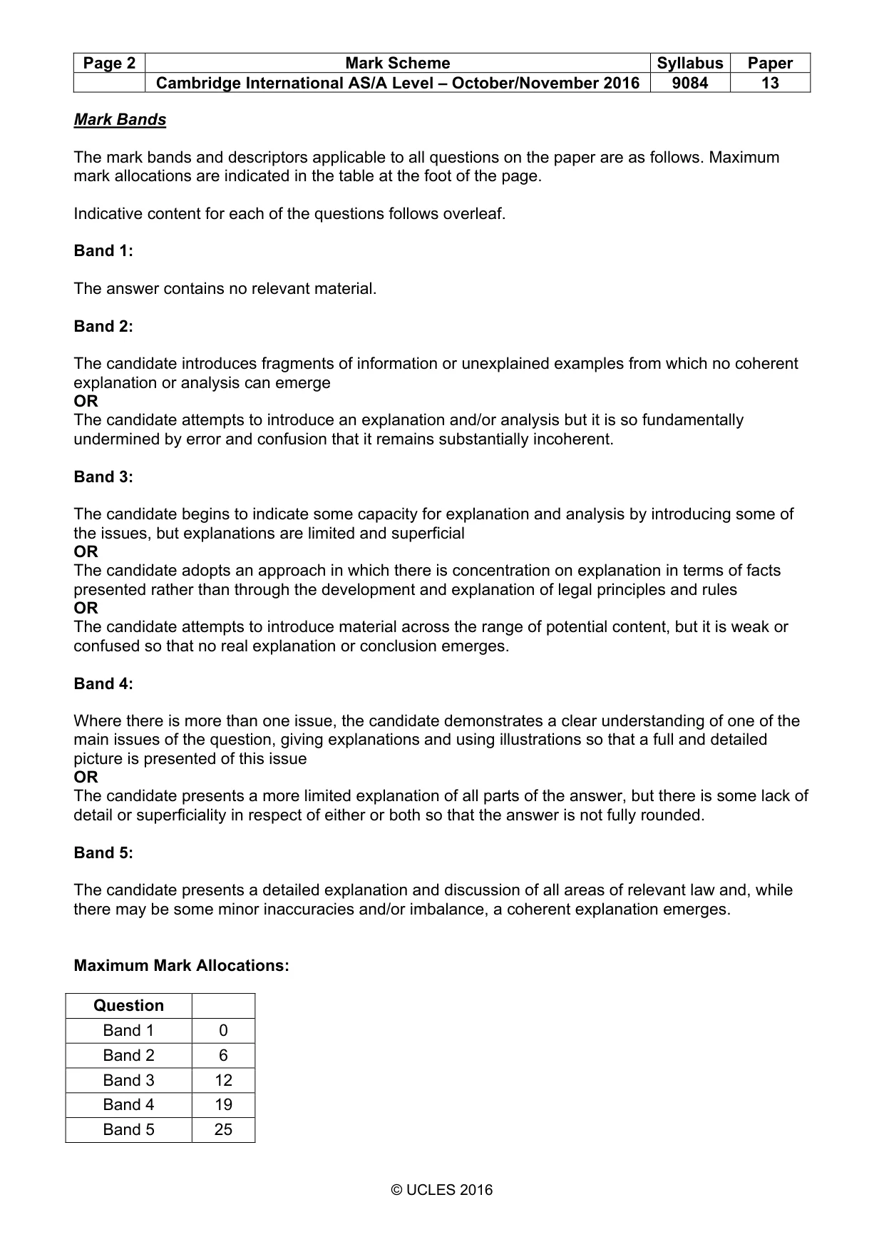 Mark scheme, page 2 of 8