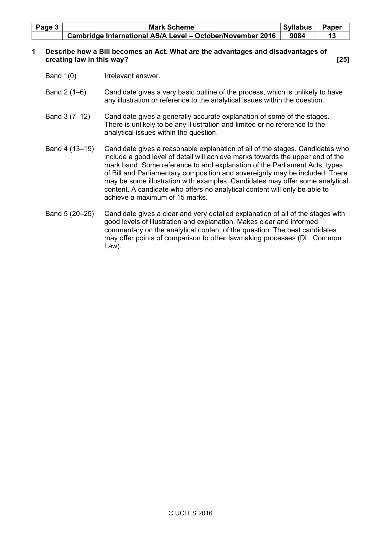 Mark scheme, page 3 of 8