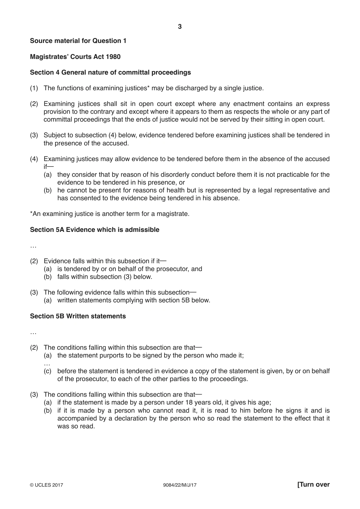 Cambridge A Level Law 9084 2017 May/June Paper 2 · Variant 2 question paper, page 3 of 8