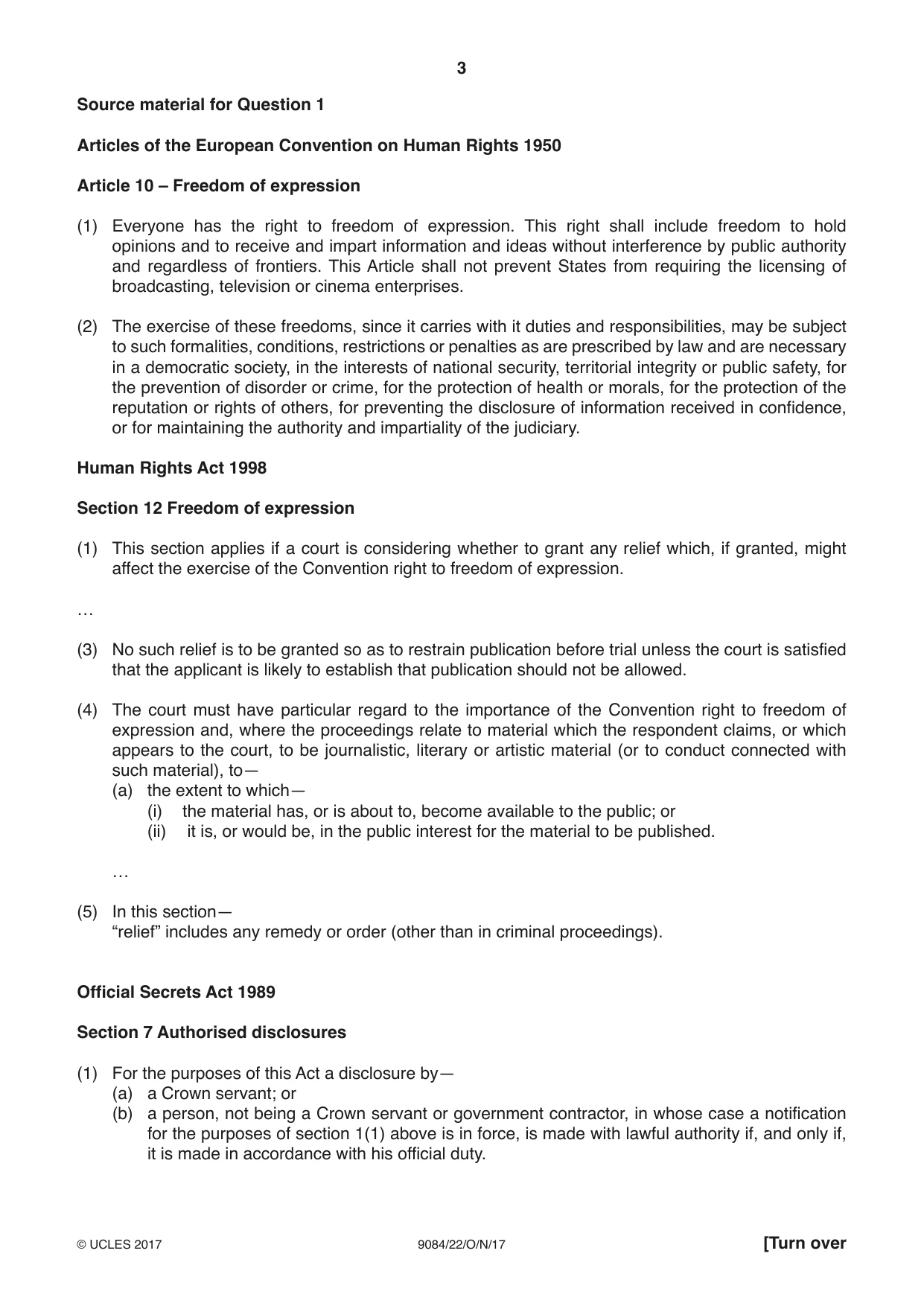 Cambridge A Level Law 9084 2017 Oct/Nov Paper 2 · Variant 2 question paper, page 3 of 8